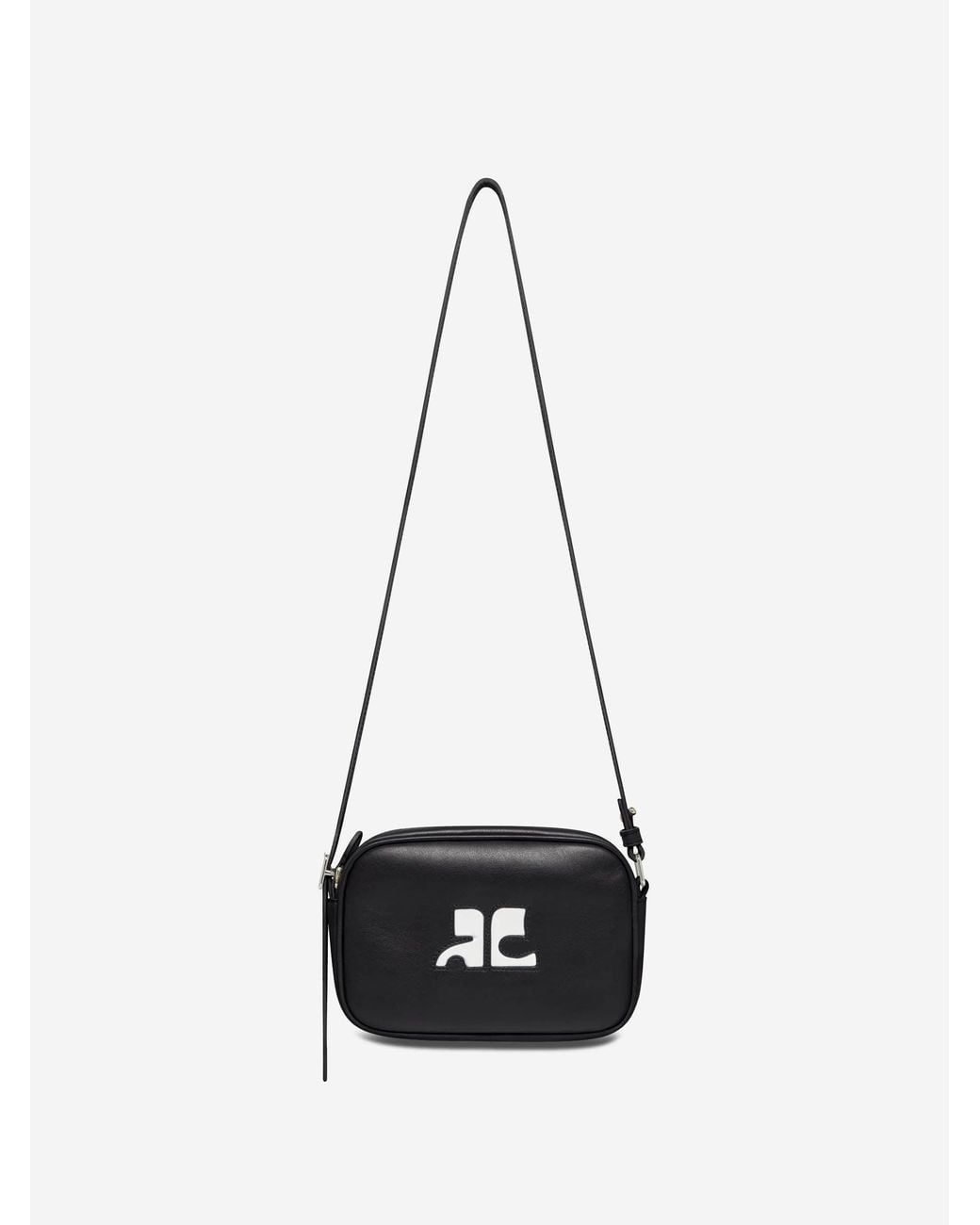 Courreges White Shoulder Bag Camera