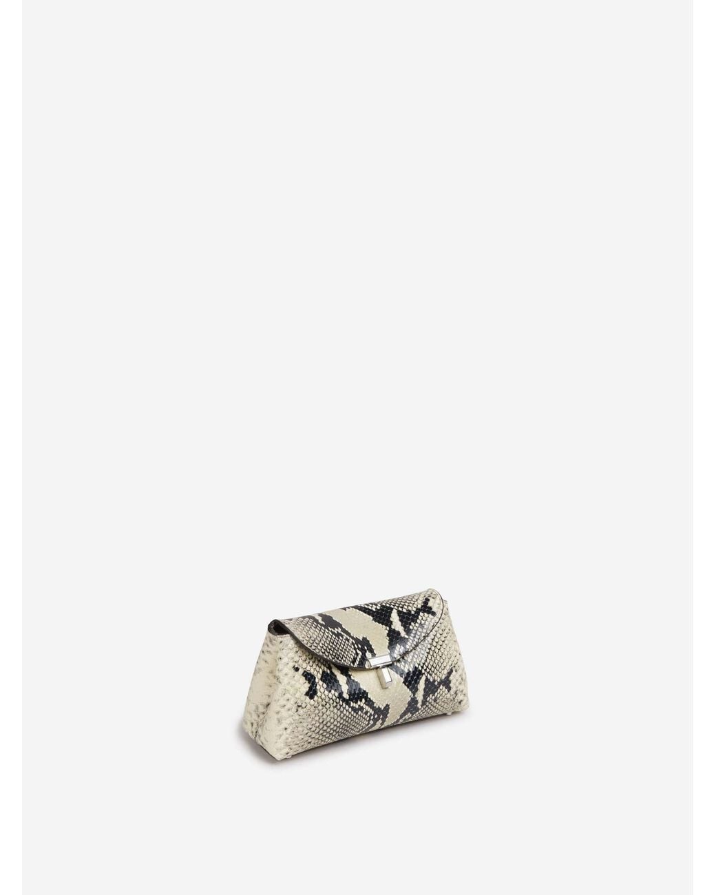 Totême White Mini T-Lock Bag