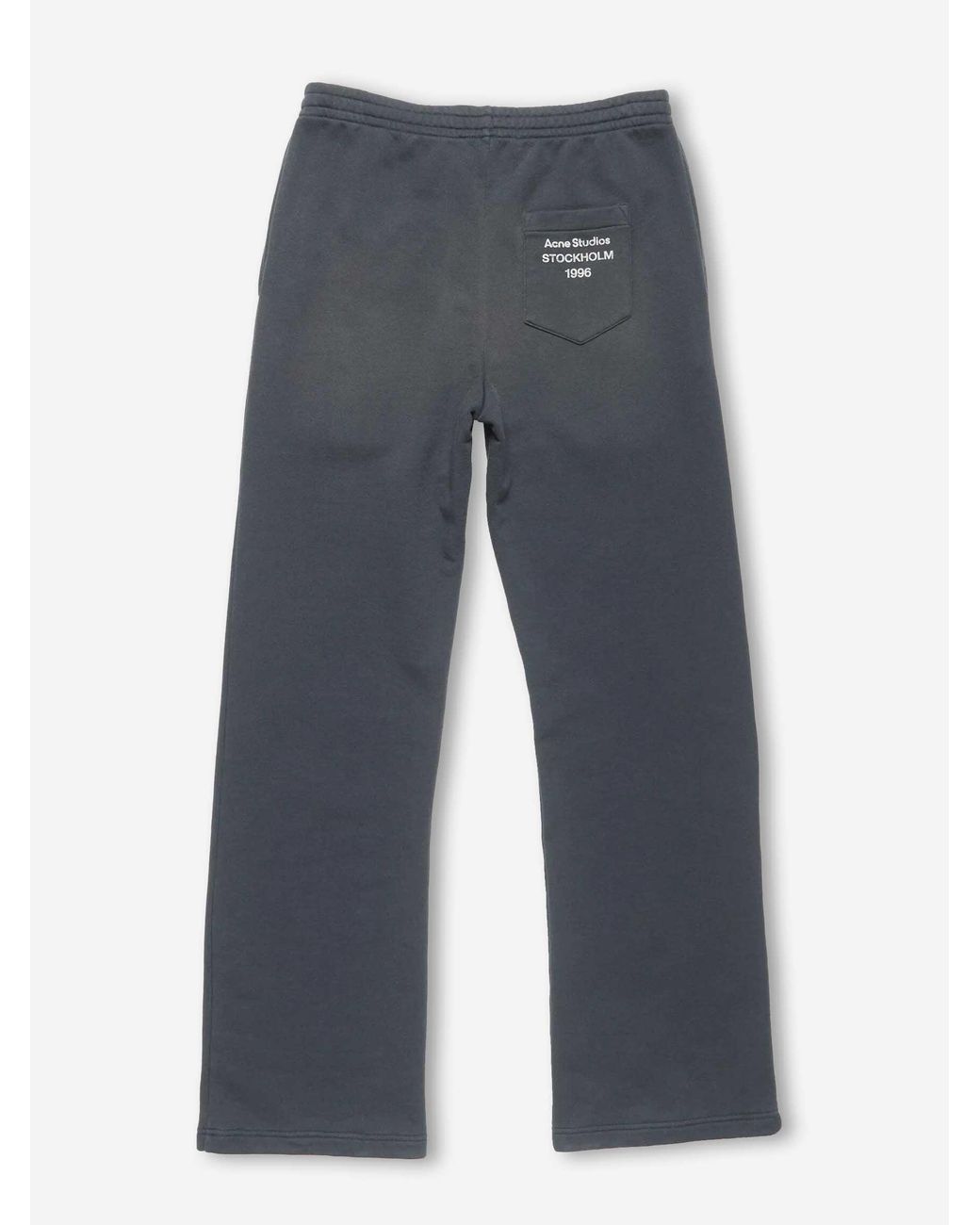 Acne Gray Cotton Logo Joggers for men