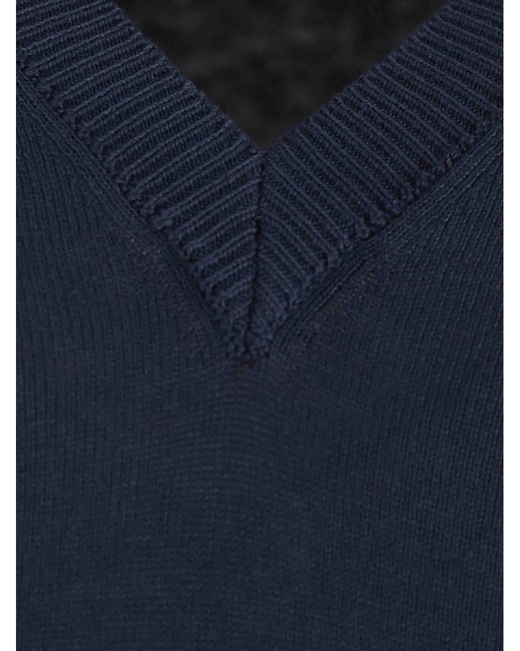 Santa Eulalia Blue Fine Knit Sweater for men