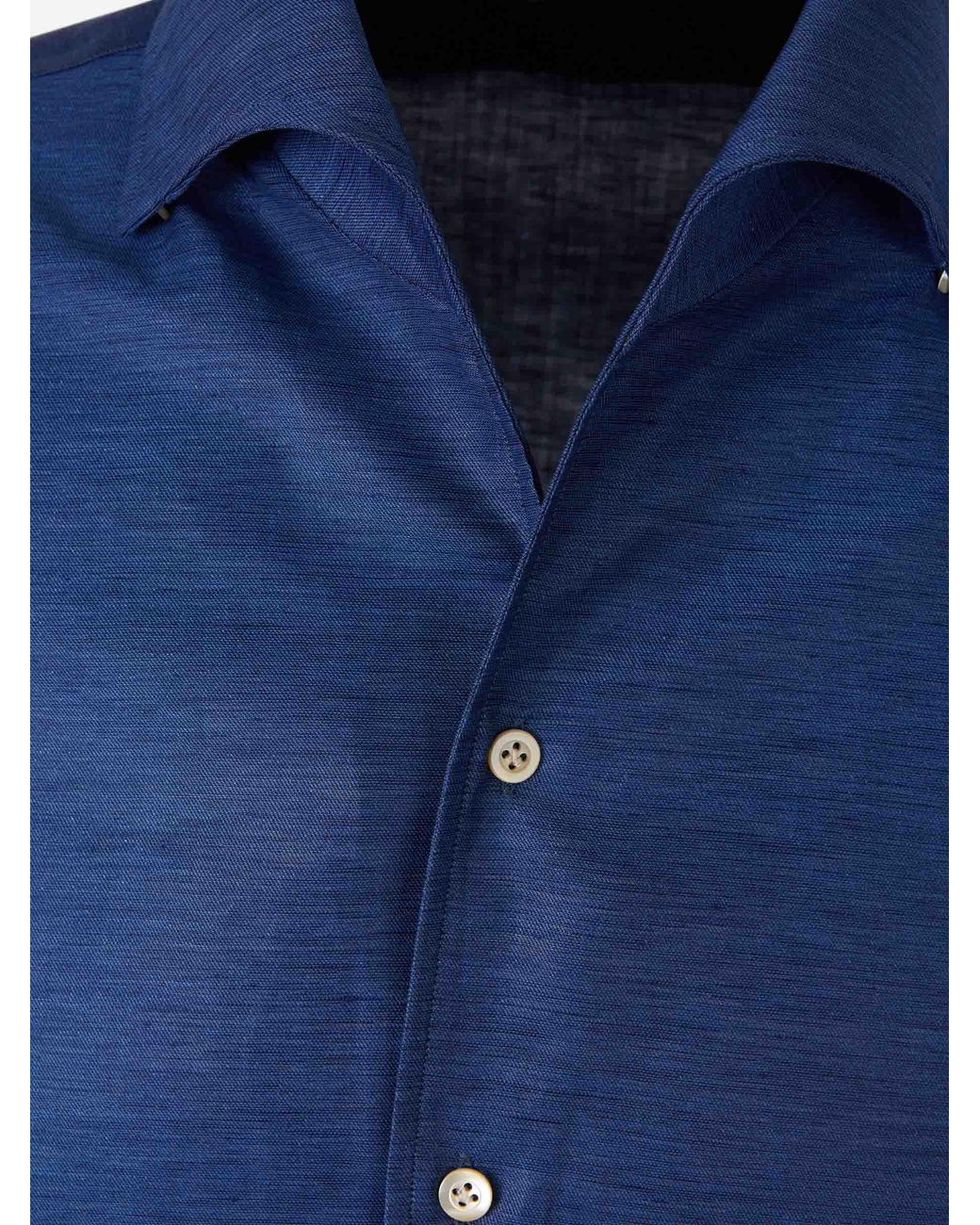 Santa Eulalia Blue Plain Shirt for men