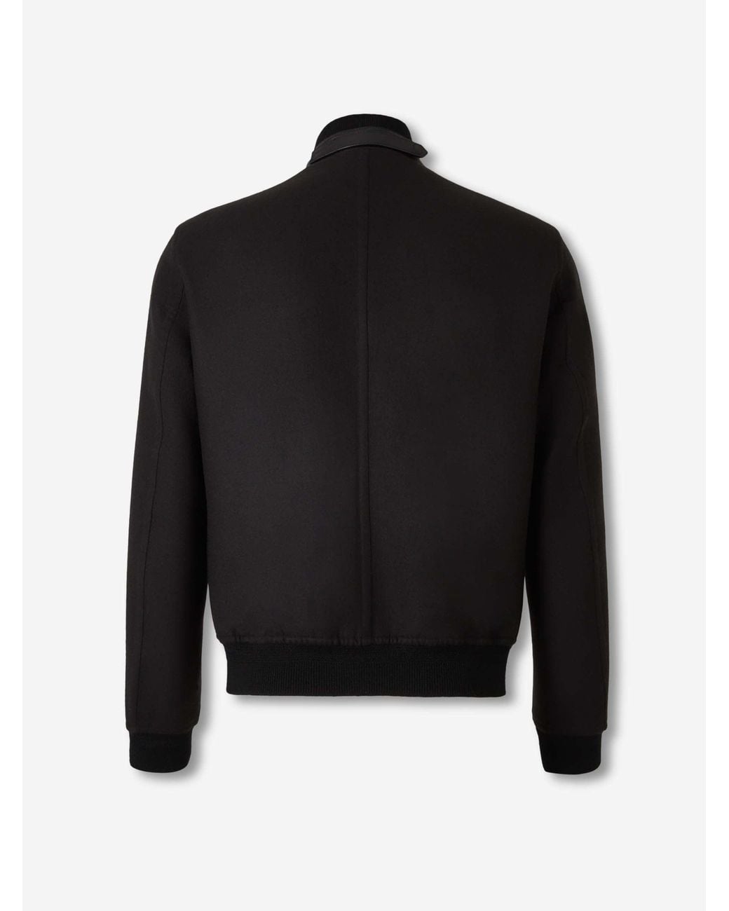 Tom Ford Black Wool Bomber Jacket for men