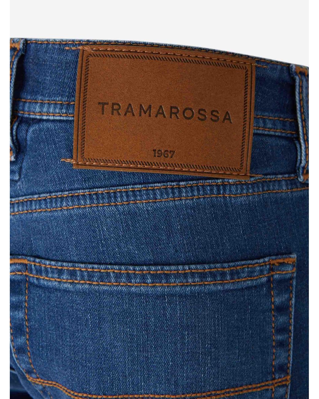 Tramarossa Blue Straight Jeans for men