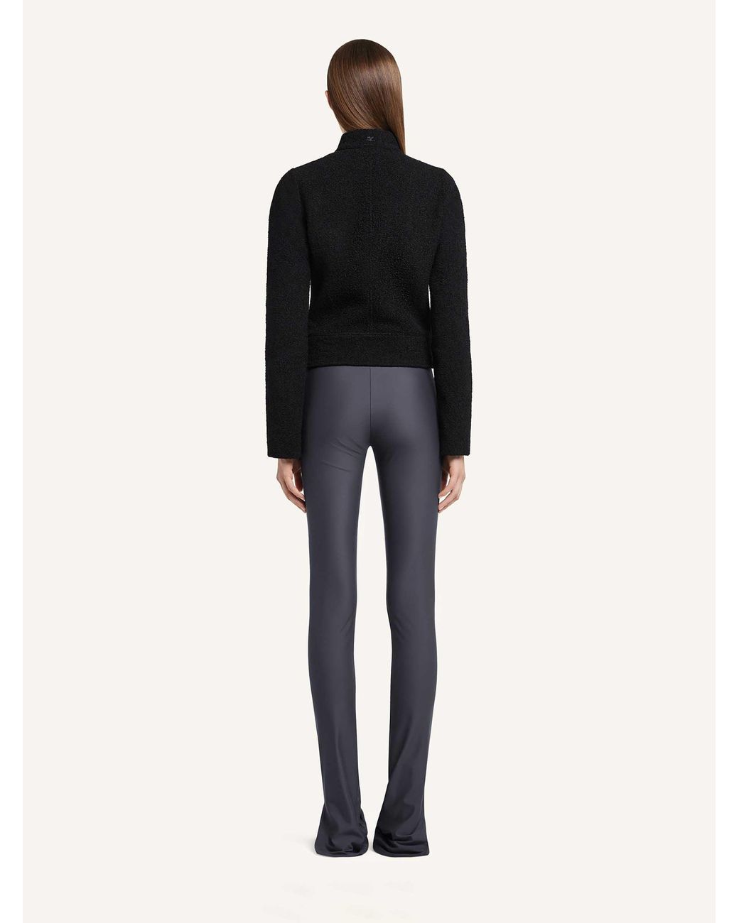 Courreges Blue Tight Leggings With Buckle