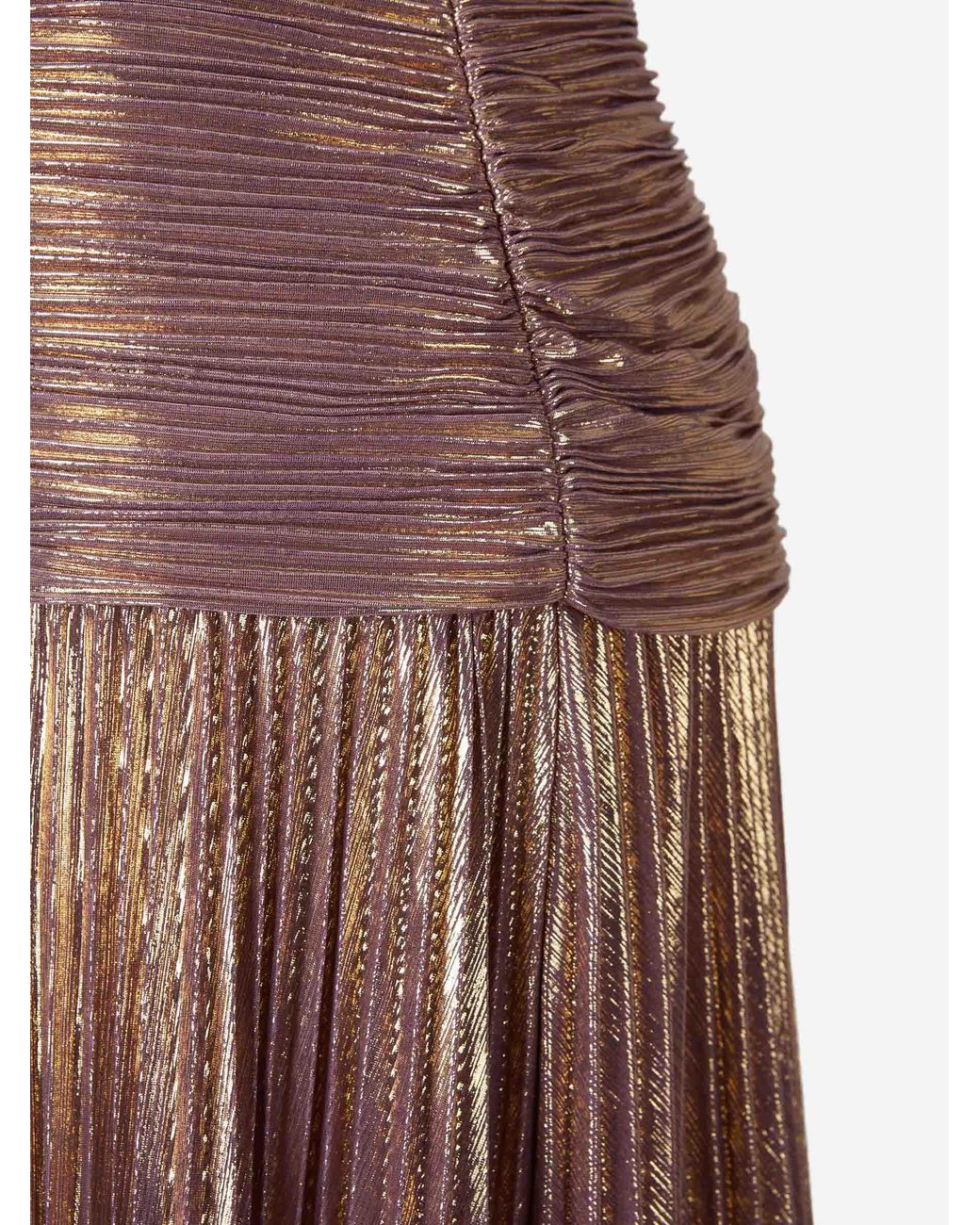 retroféte Purple Thalia Pleated Dress