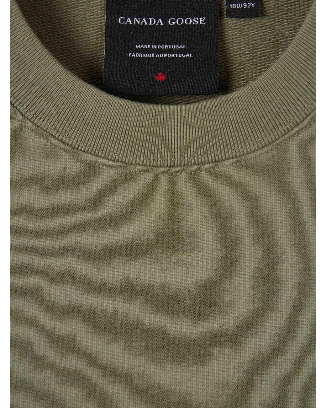Canada Goose Green Crew Neck Sweatshirt for men