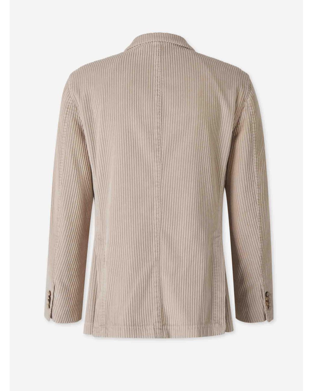Boglioli Natural Corduroy Crossover Blazer for men