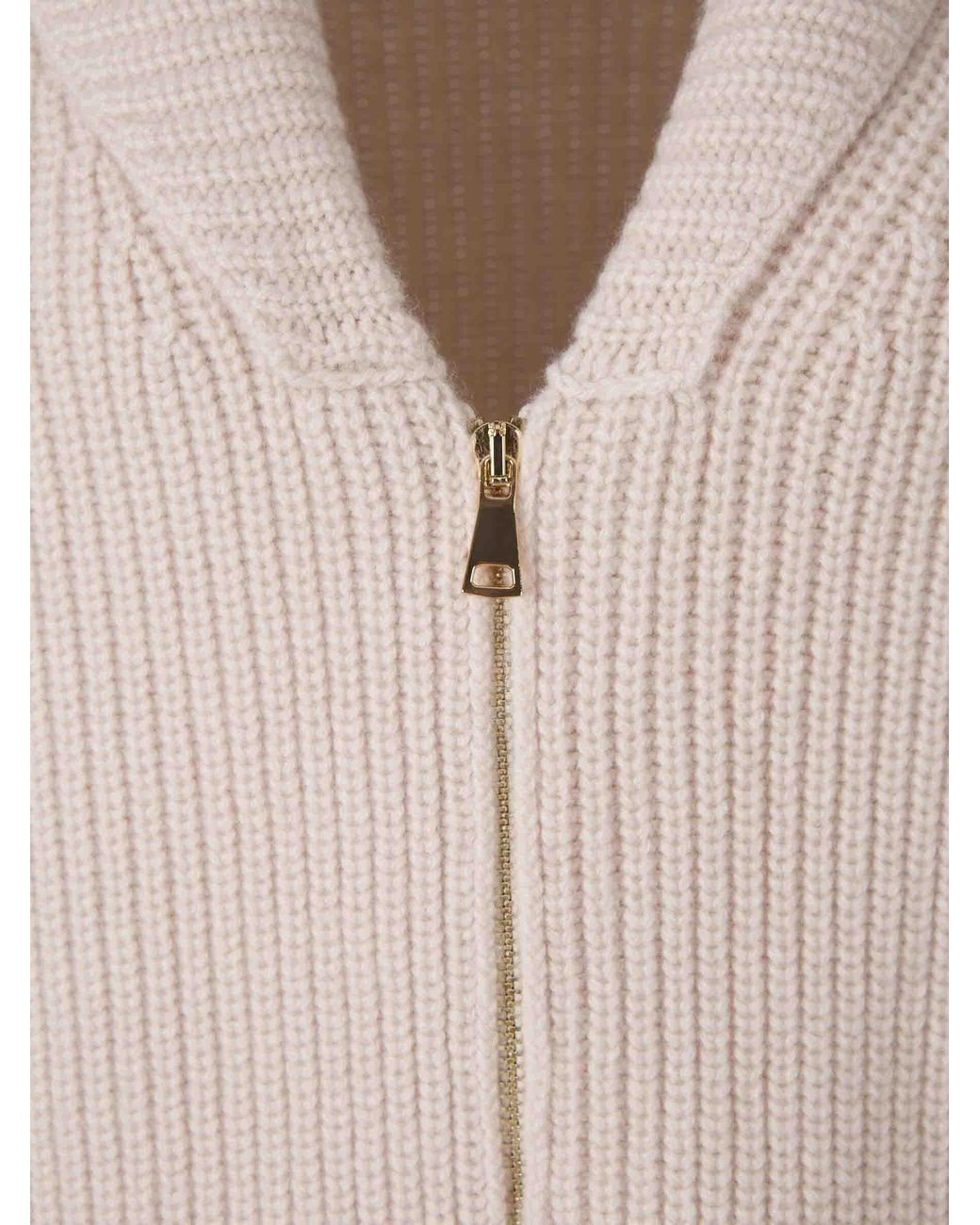 ELY ELY Pink Cashmere Zip Cardigan