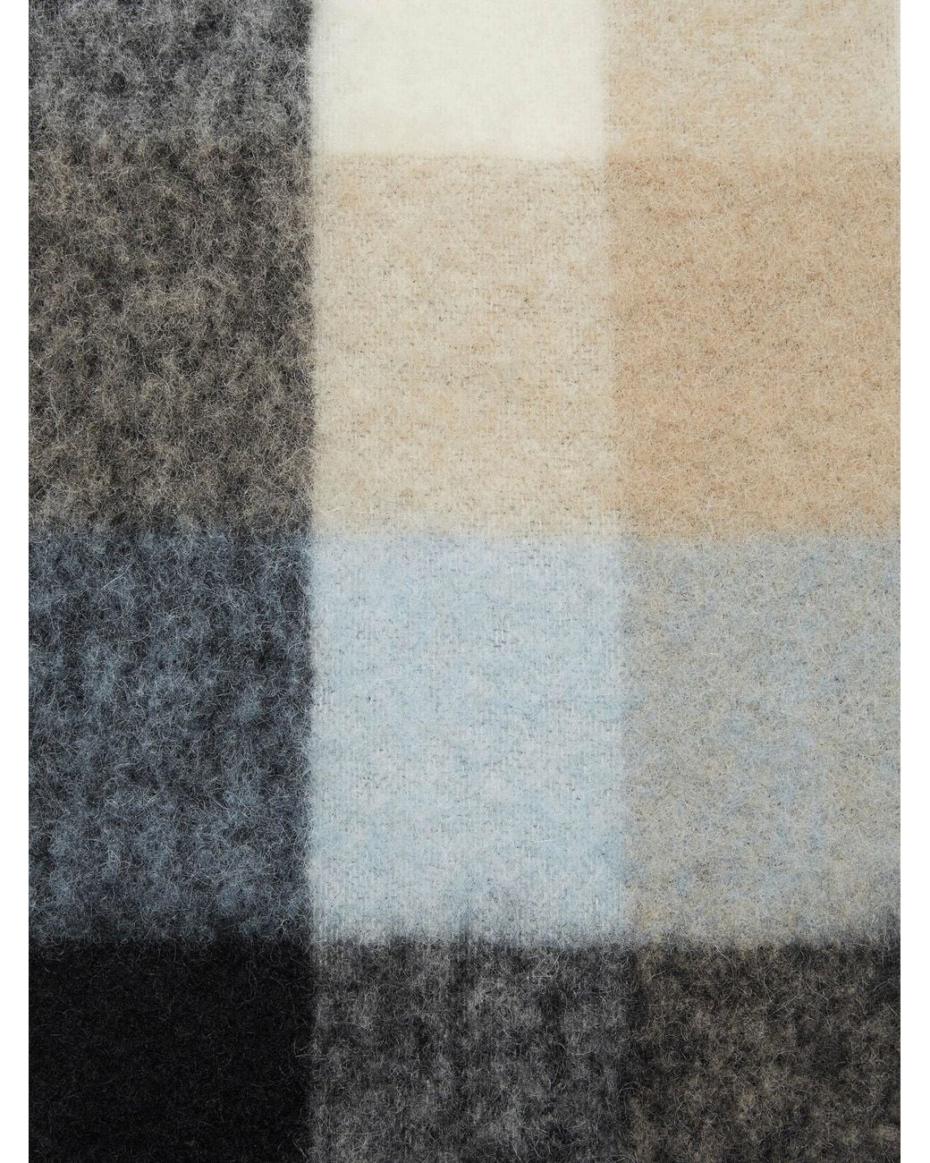 Acne Wollschal Mit Karomuster in Blue für Herren