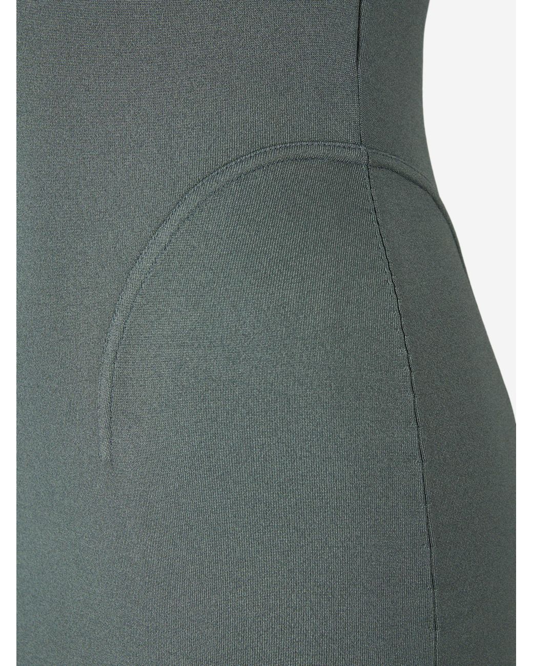 Alaïa Green Bodycon Midi Dress