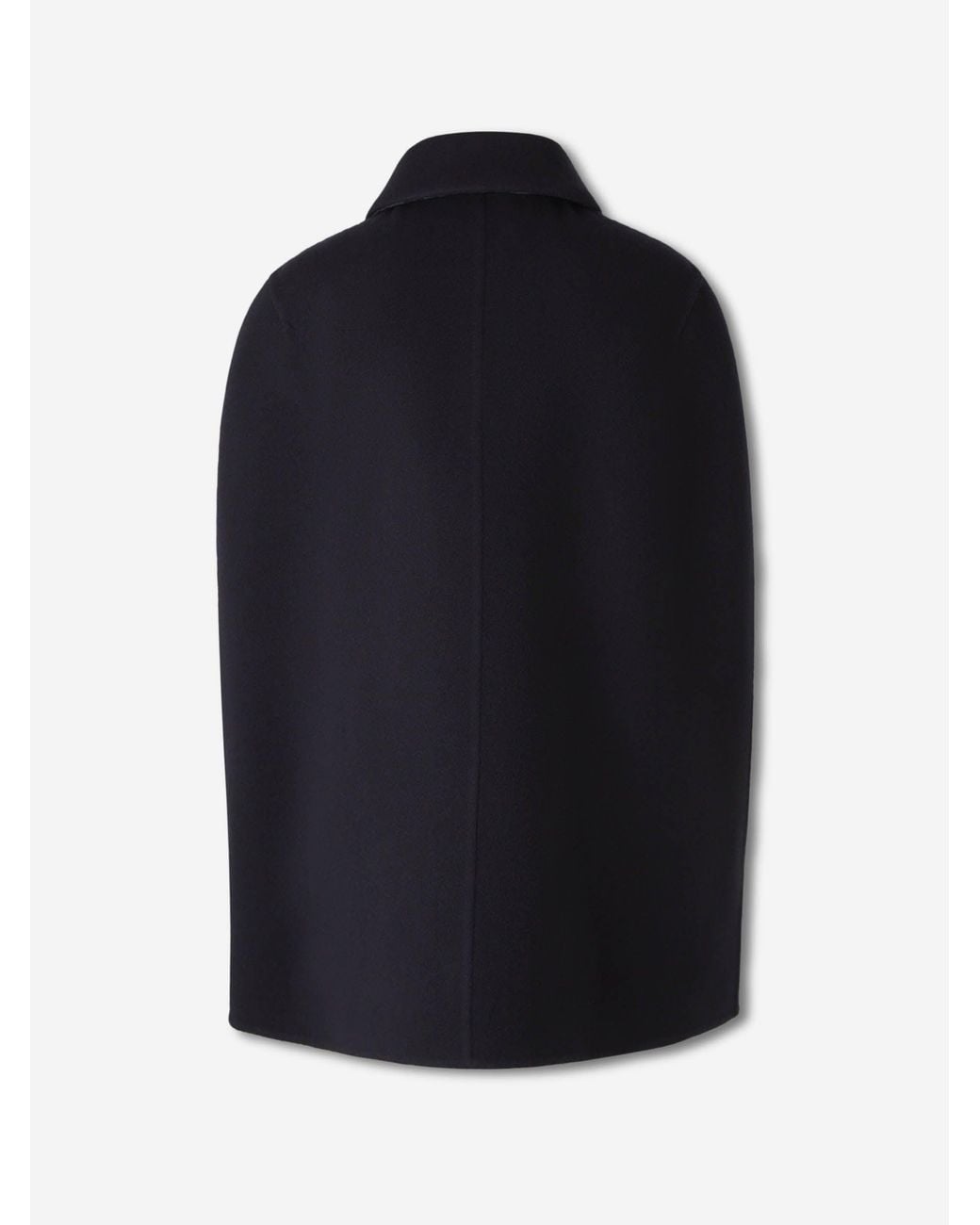 Bottega Veneta Blue Cashmere Wool Cape