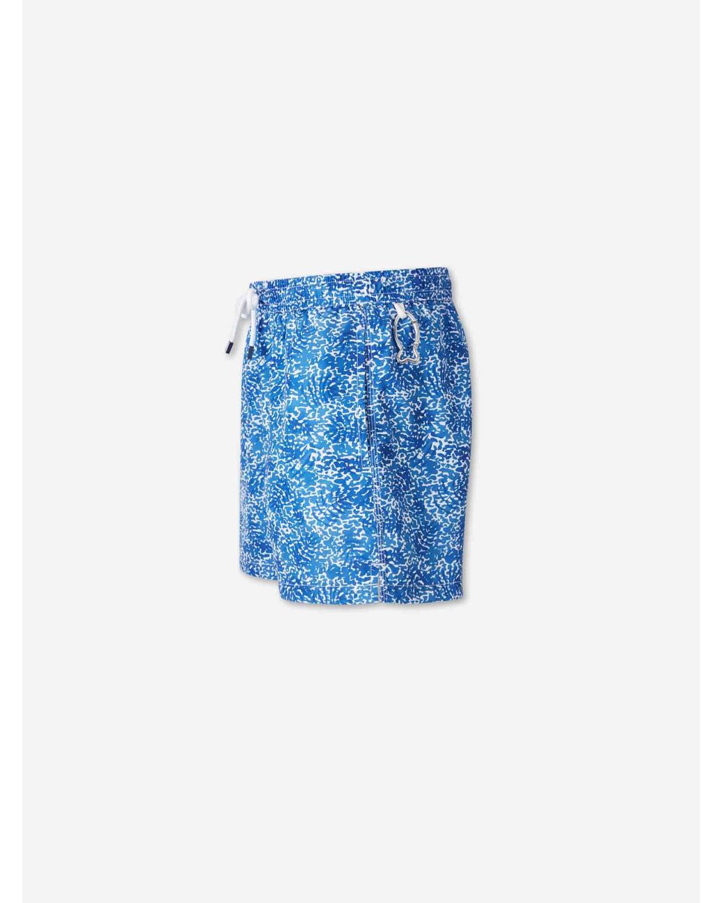 Fedeli Blue Printed Swimsuit for men