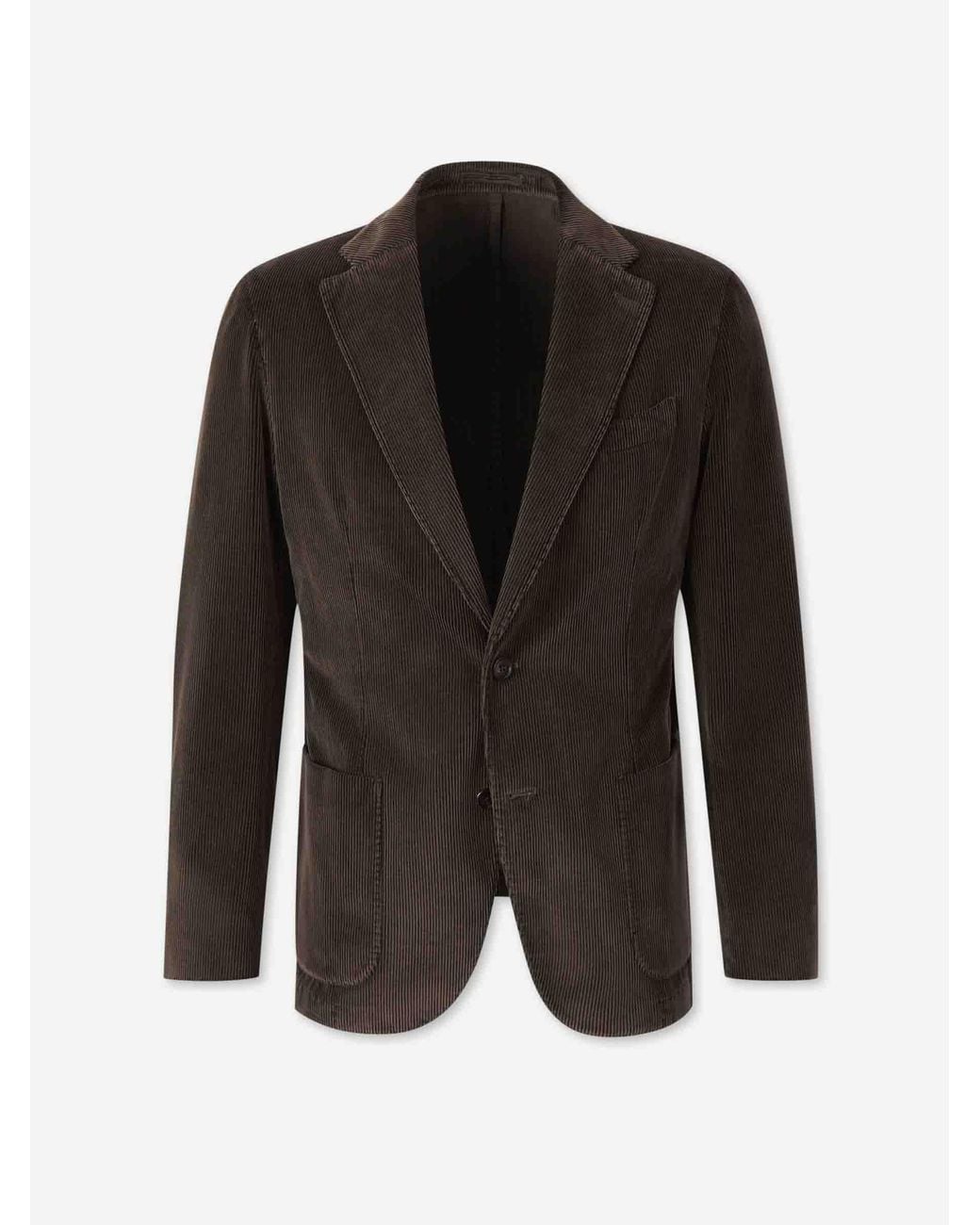 Santa Eulalia Black Blazer Straight Corduroy for men