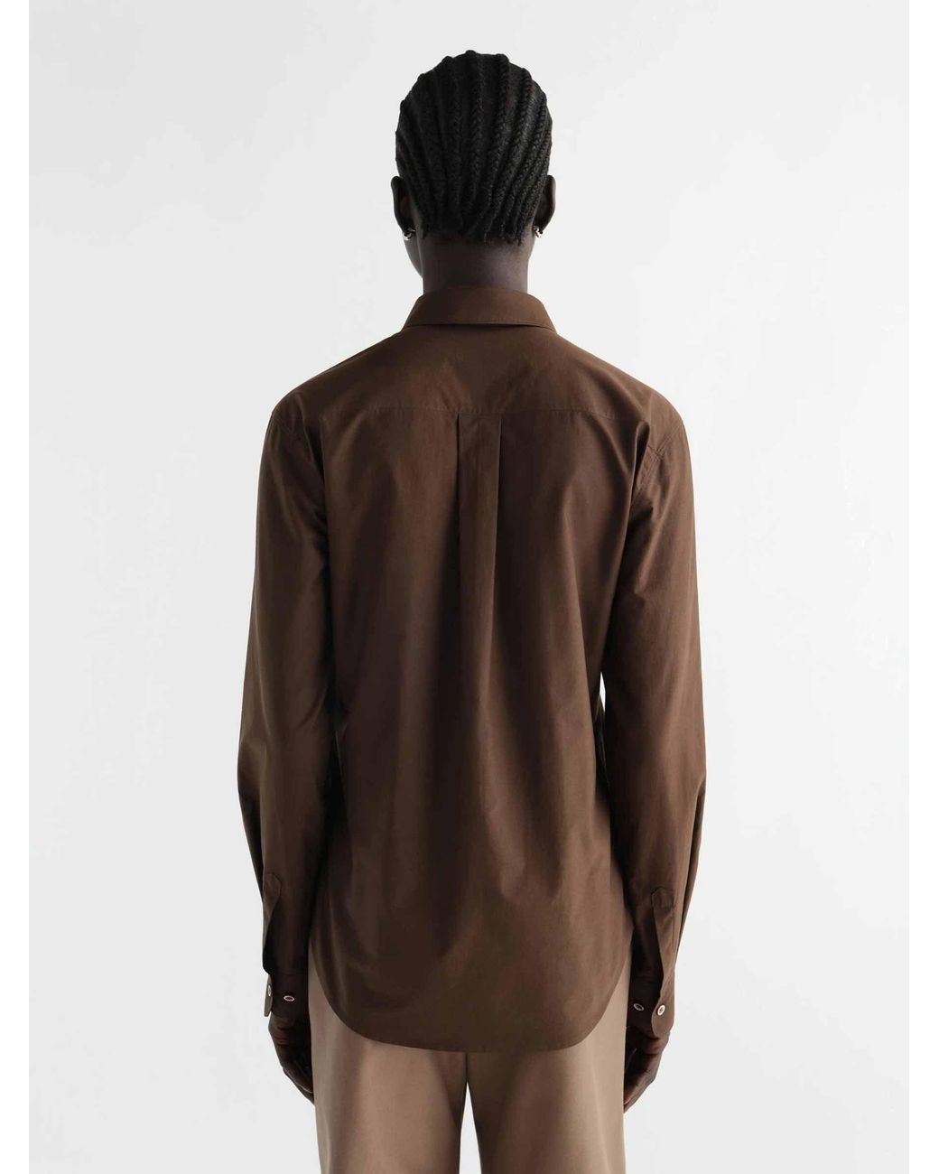 Lemaire Brown Plain Shirt
