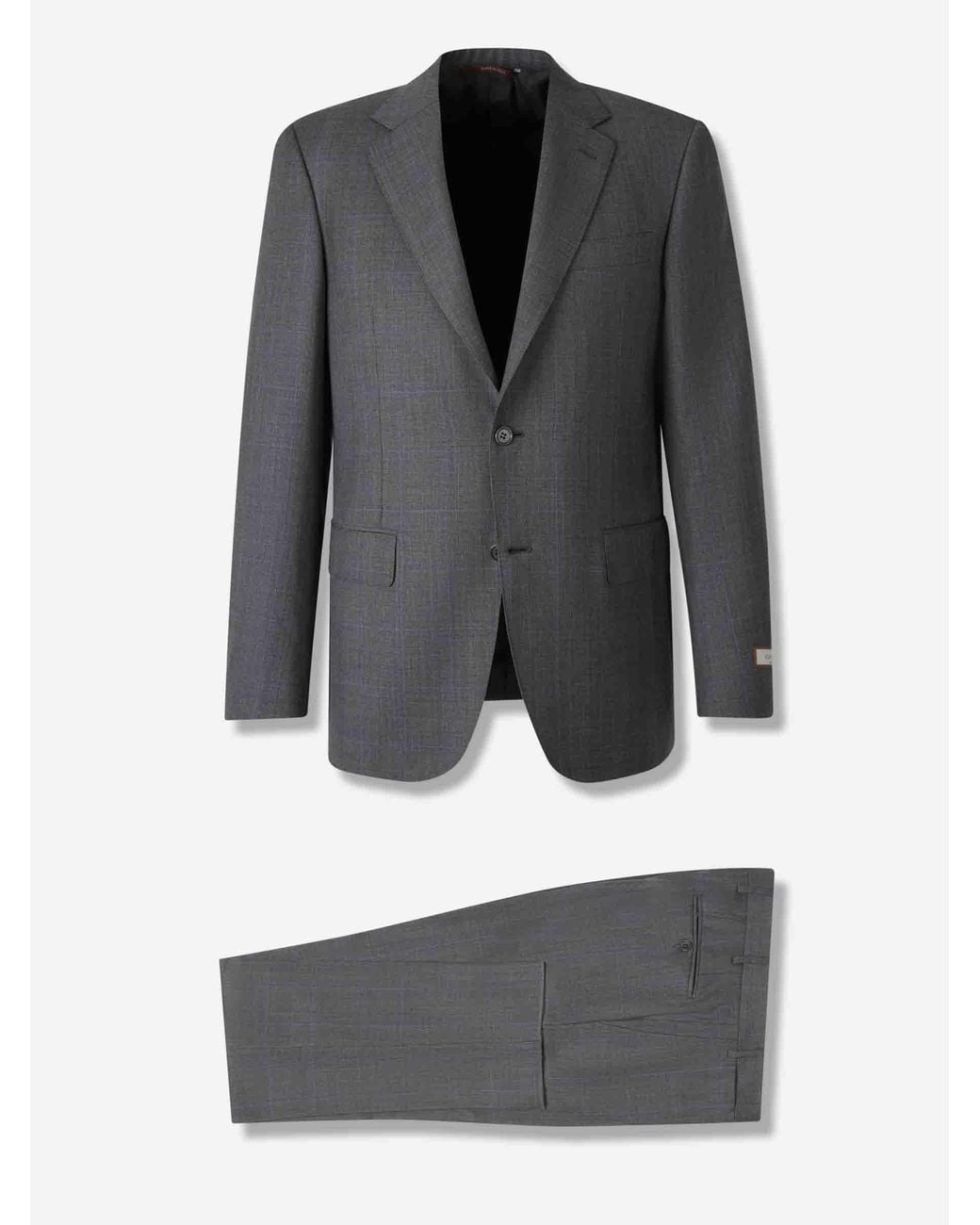 Canali Gray Double-breasted Suit for men