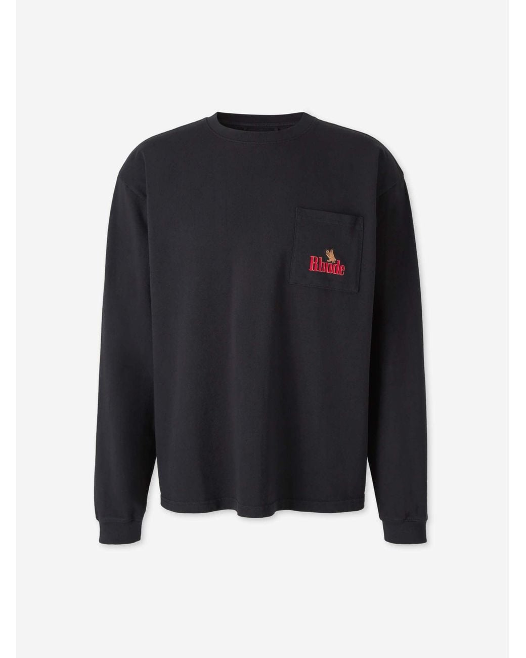 Rhude Blue Long Sleeve T-Shirt for men