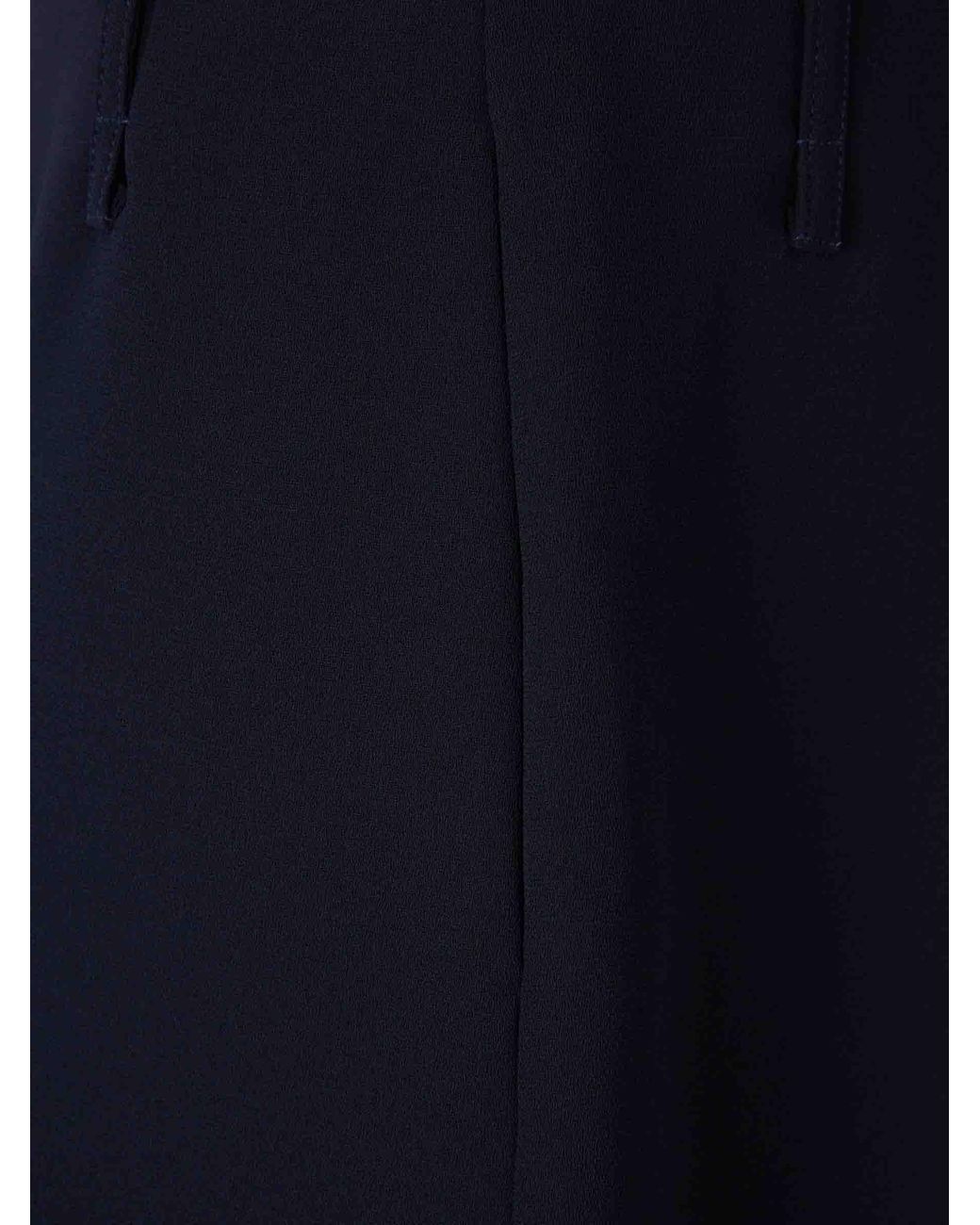 Dries Van Noten Blue Layered Midi Skirt