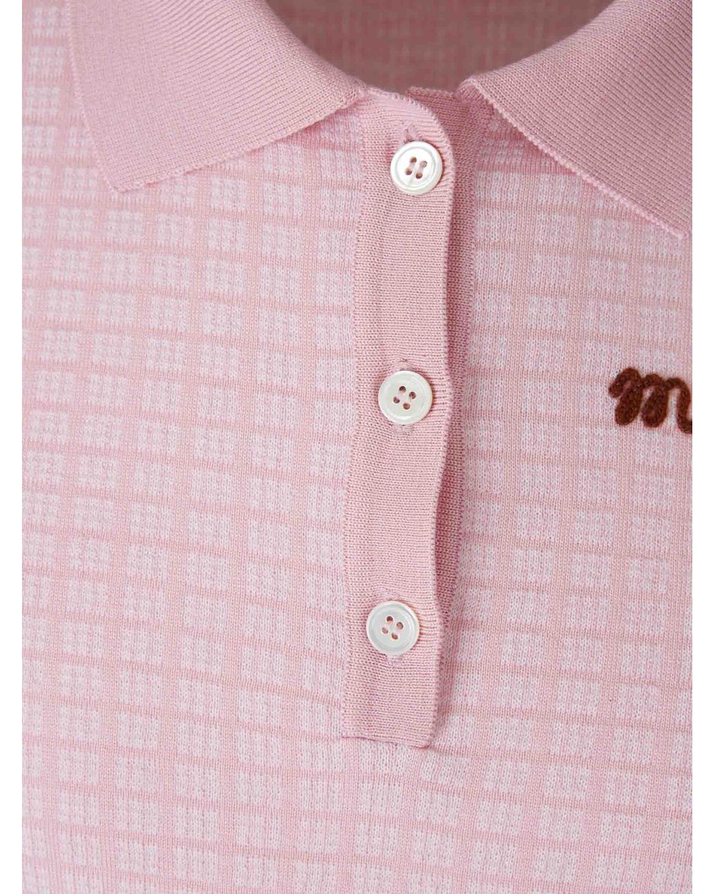 Marni Pink Long Sleeve Polo Shirt