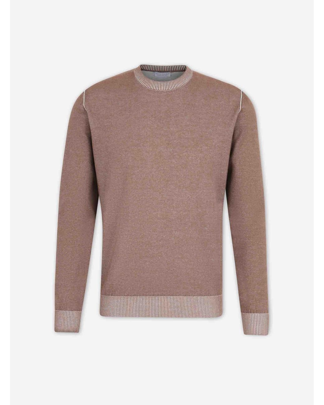Santa Eulalia Brown Fine Knit Sweater for men