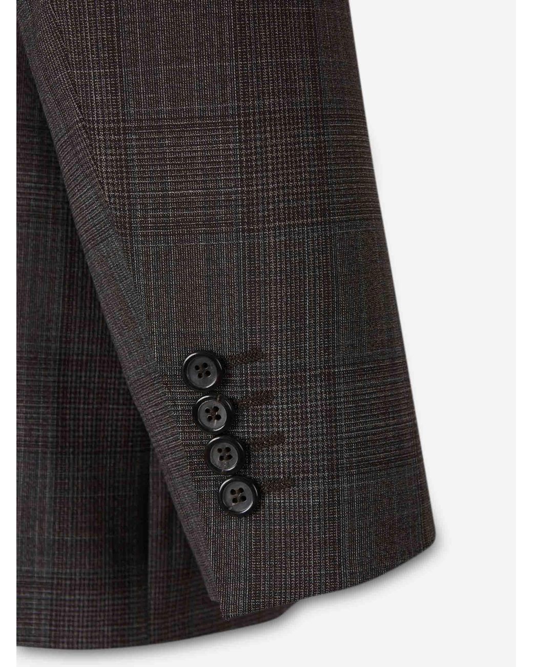 Canali Black Straight Wool Suit for men