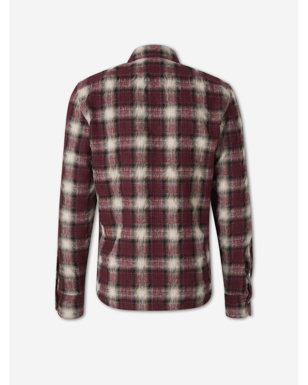 Vincenzo Di Ruggiero Brown Cotton Plaid Shirt for men