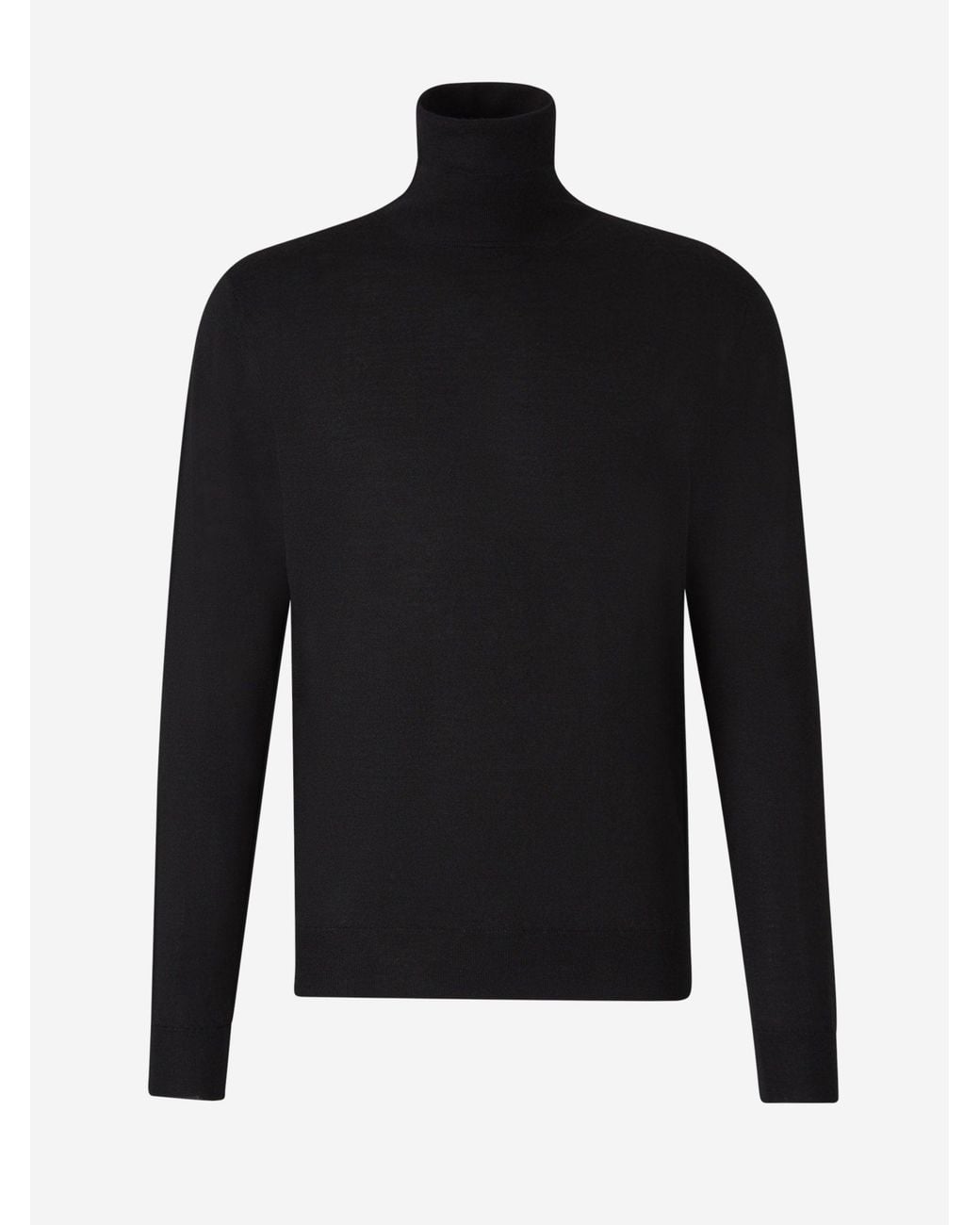Santa Eulalia Black High Neck Sweater for men