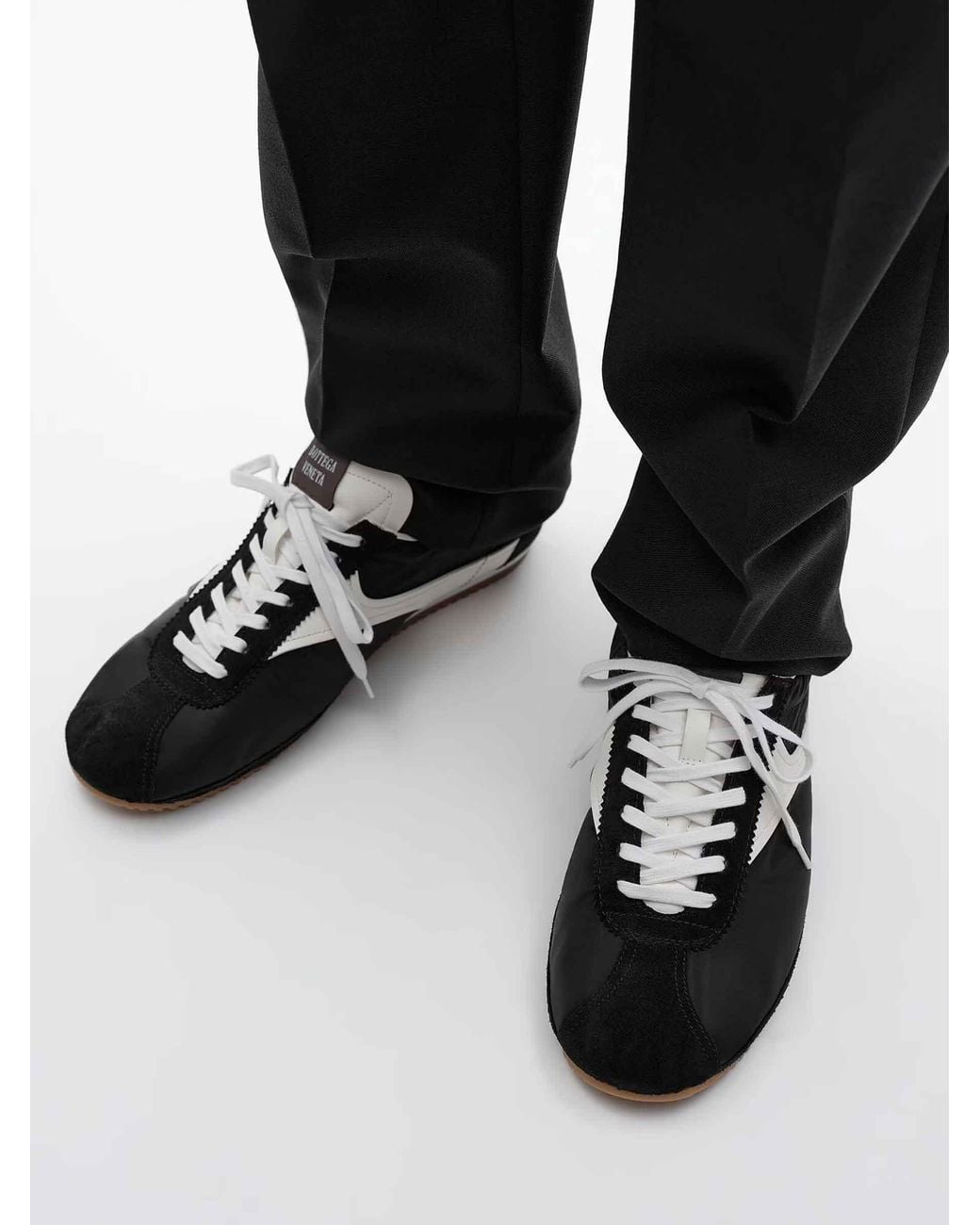 Bottega Veneta White Shot Sports Shoes for men