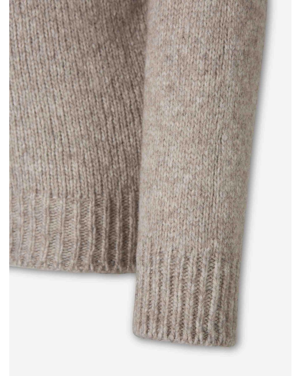 Fedeli Gray Turtleneck Sweater for men