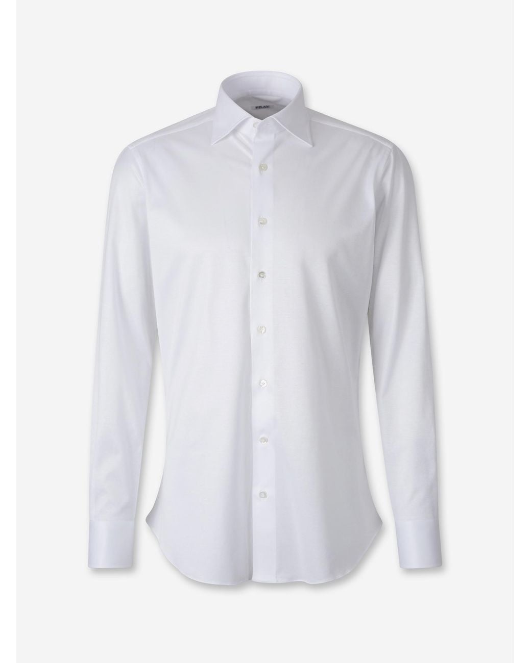 Fray White Micro Knit Shirt for men