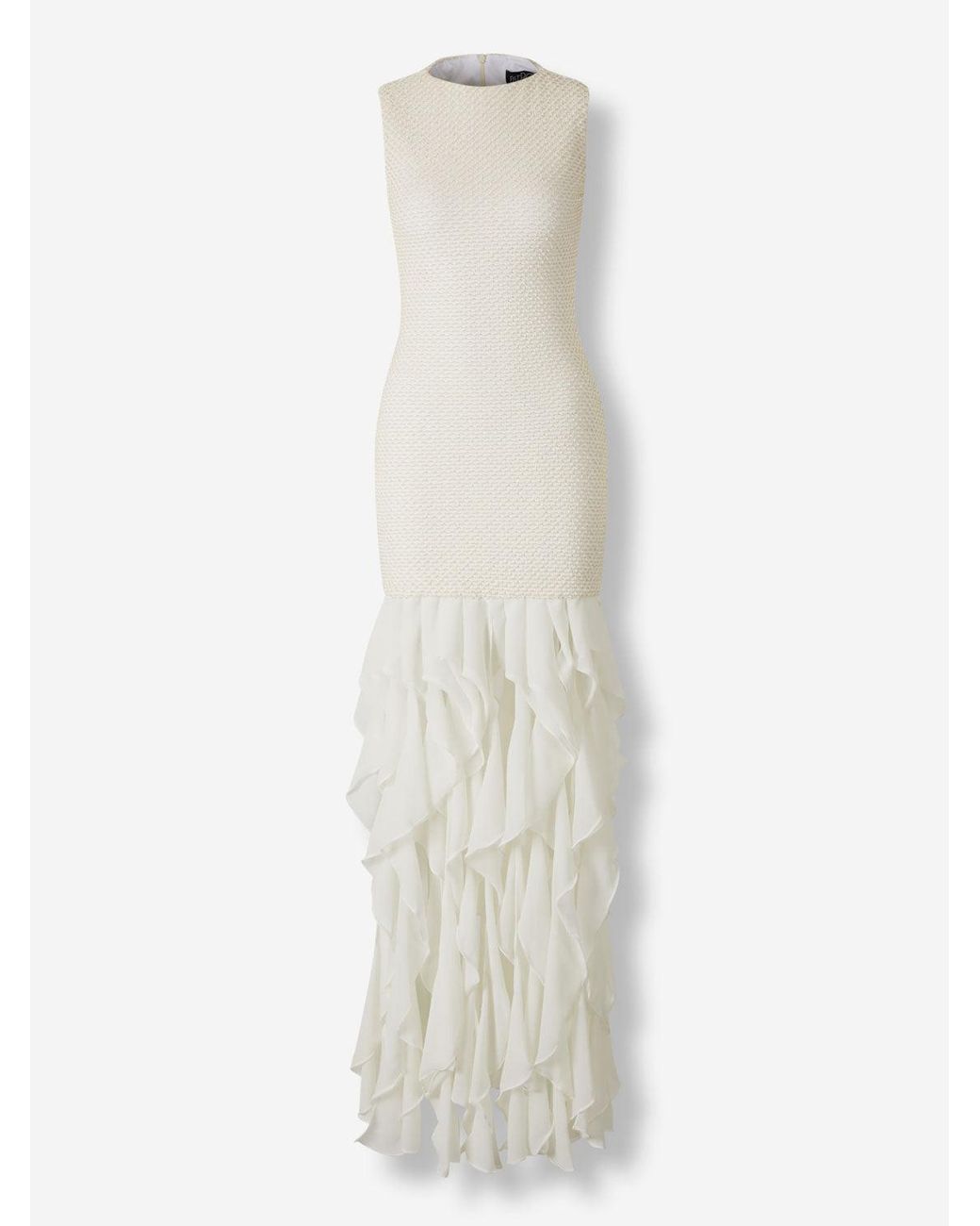 PATBO Maxi Mesh Gavea Dress in White | Lyst