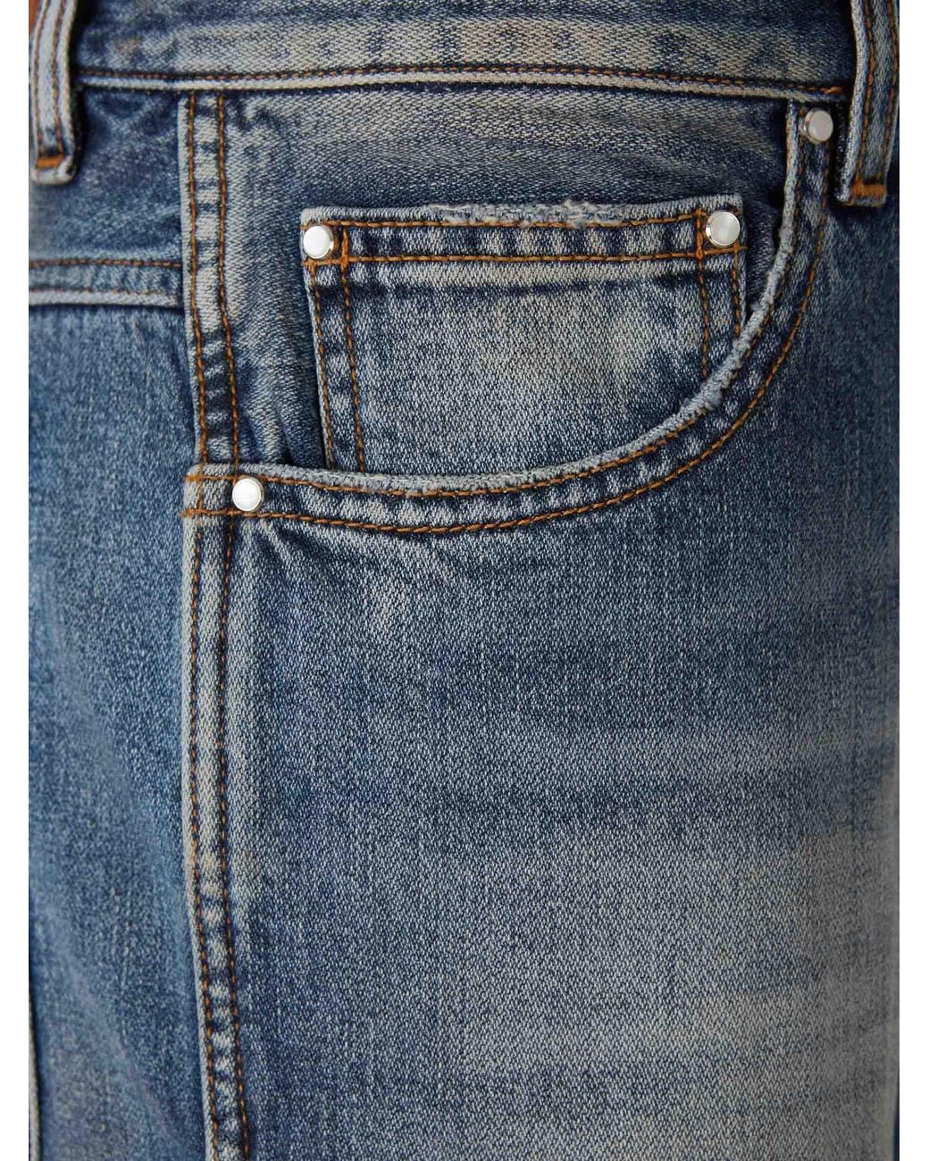 Amiri Blue Flared Cotton Jeans for men