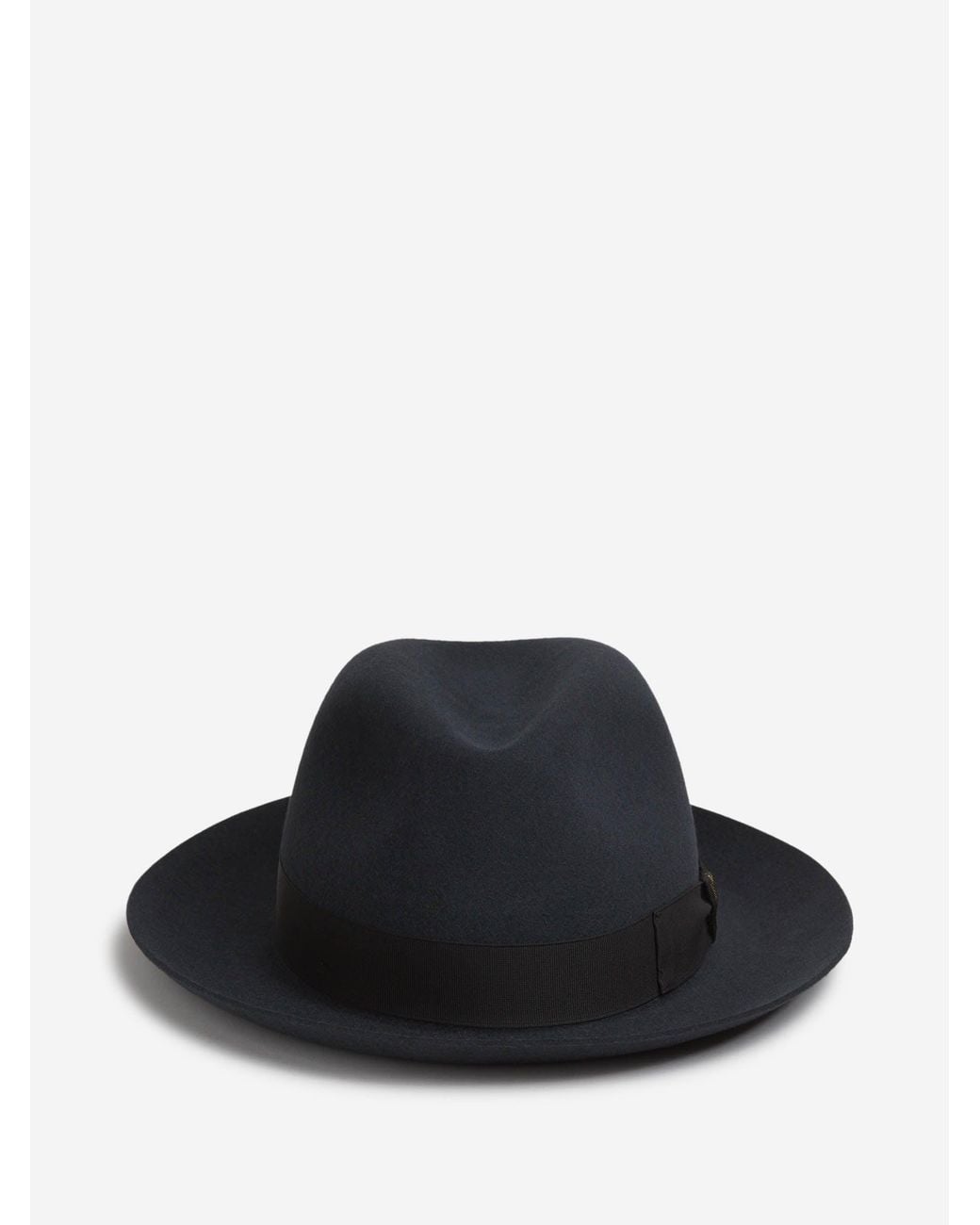 Borsalino Black Rabbit Fur Hat for men