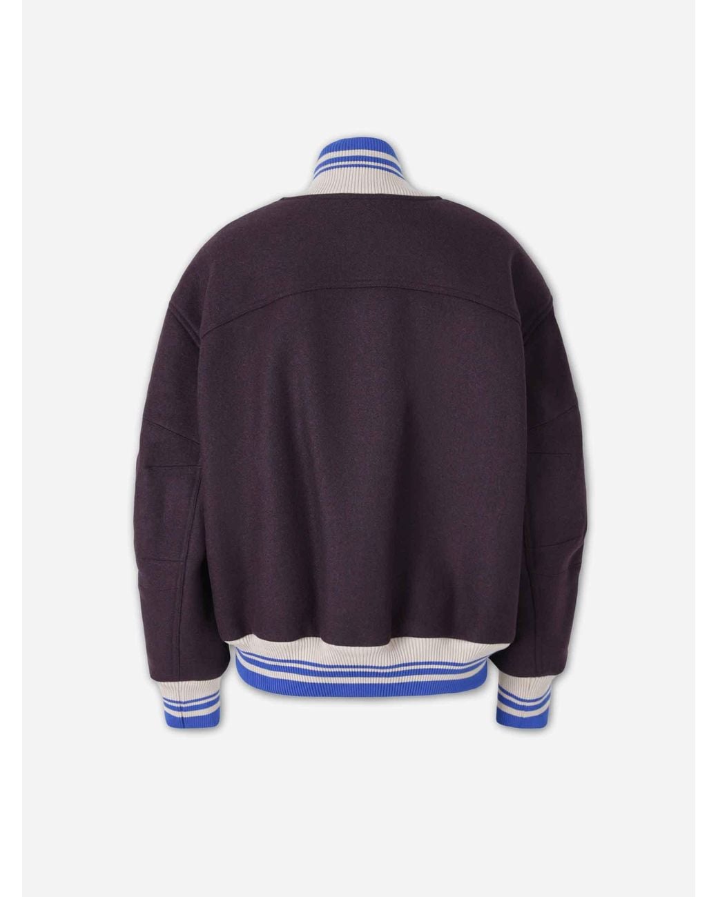 Dries Van Noten Blue Wool Viscose Bomber Jacket
