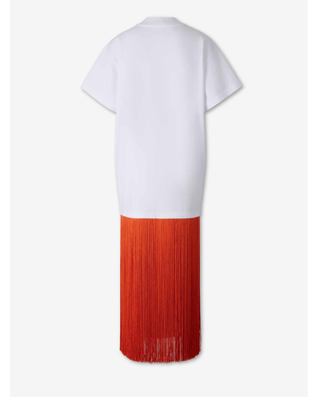 Alaïa White Fringe Midi Dress