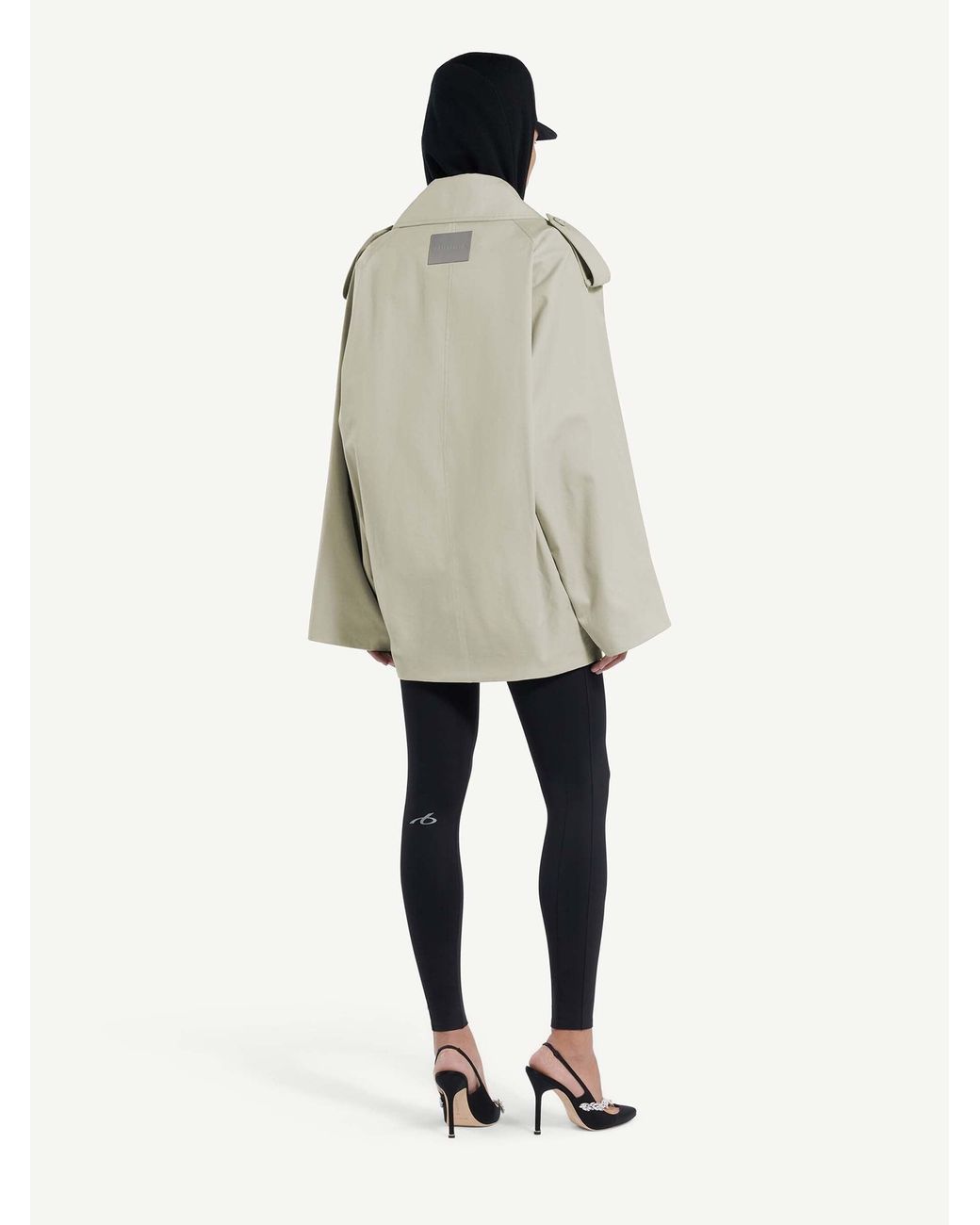 Balenciaga Multicolor Cotton Crossover Trench Coat