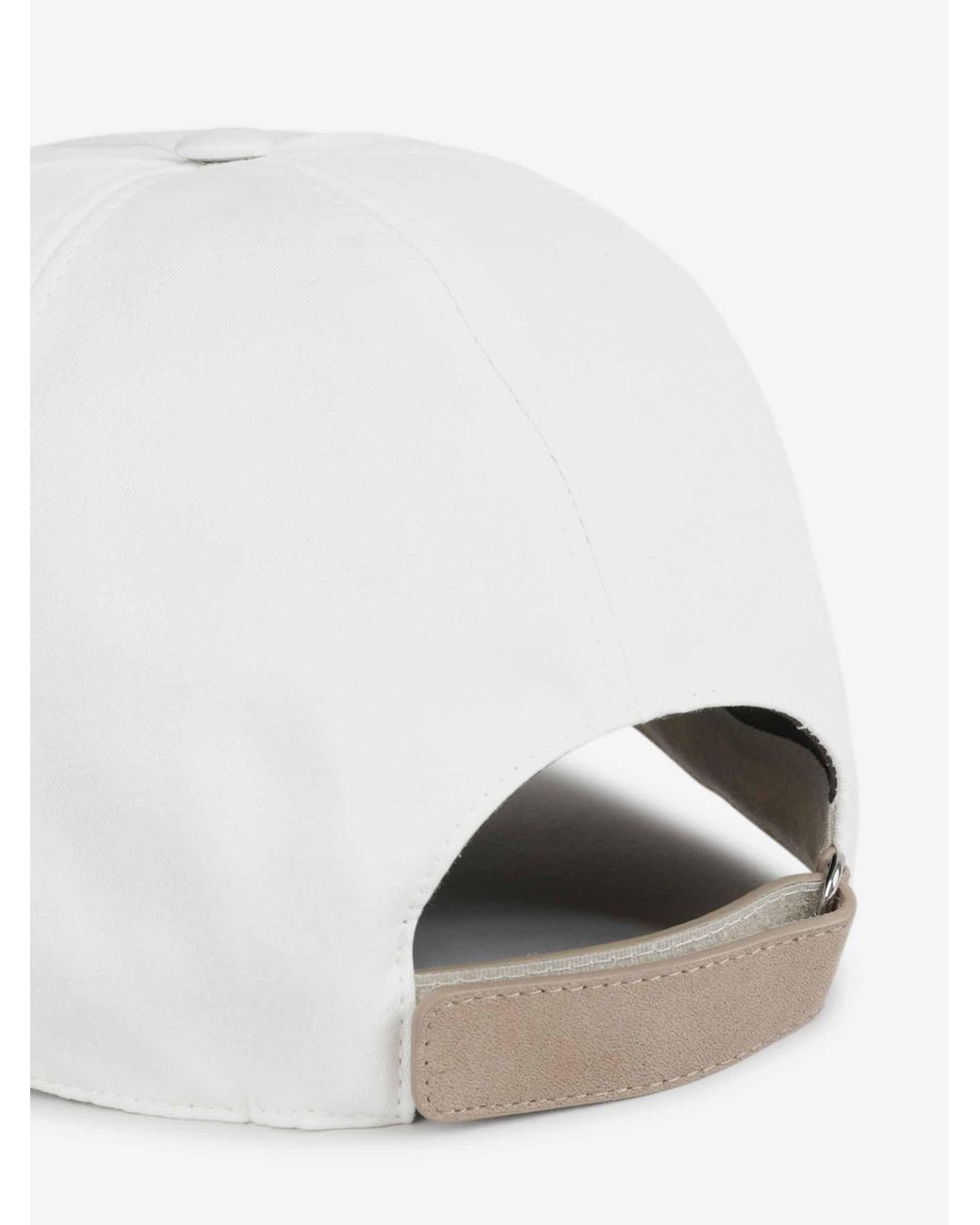 Canali White Baseball Style Cap for men