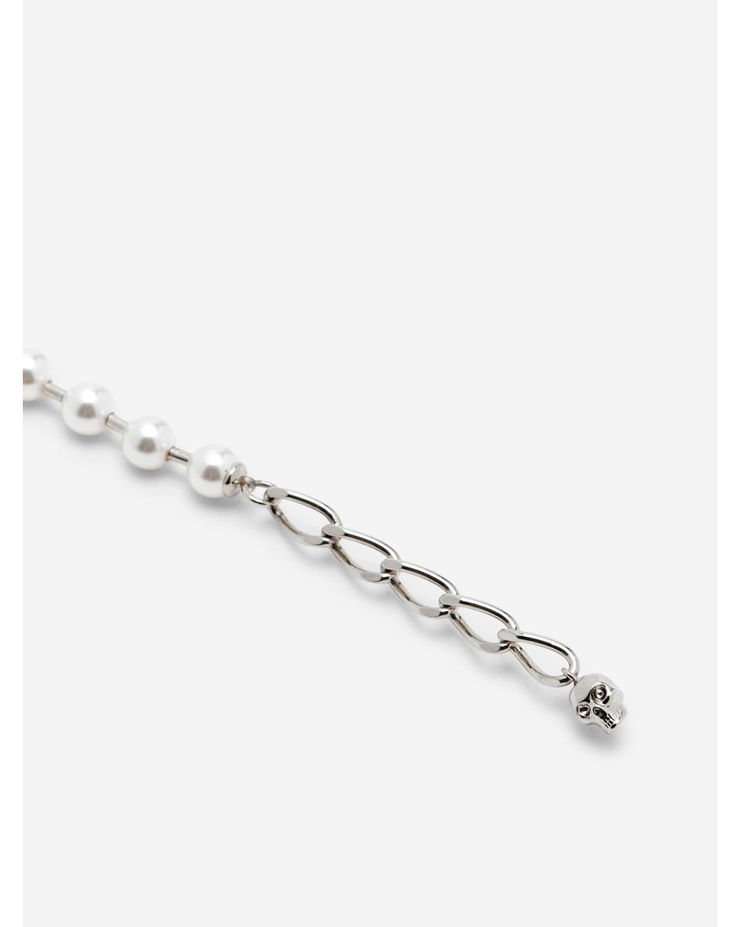 McQueen White Skull Bracelet for men