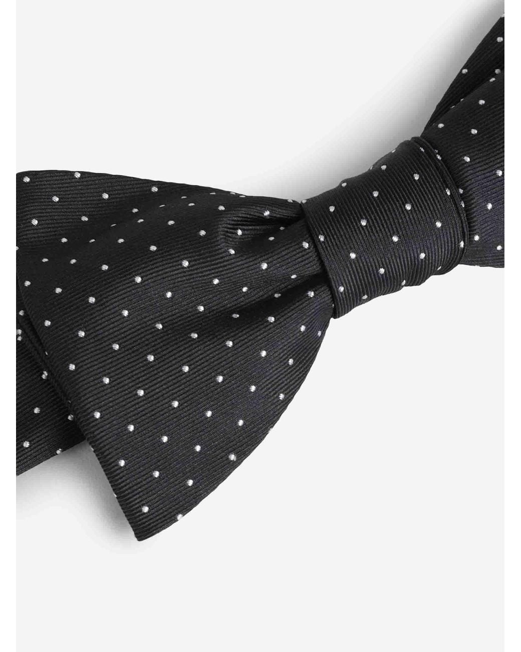 Petronius Black Polka Dot Bow Tie for men