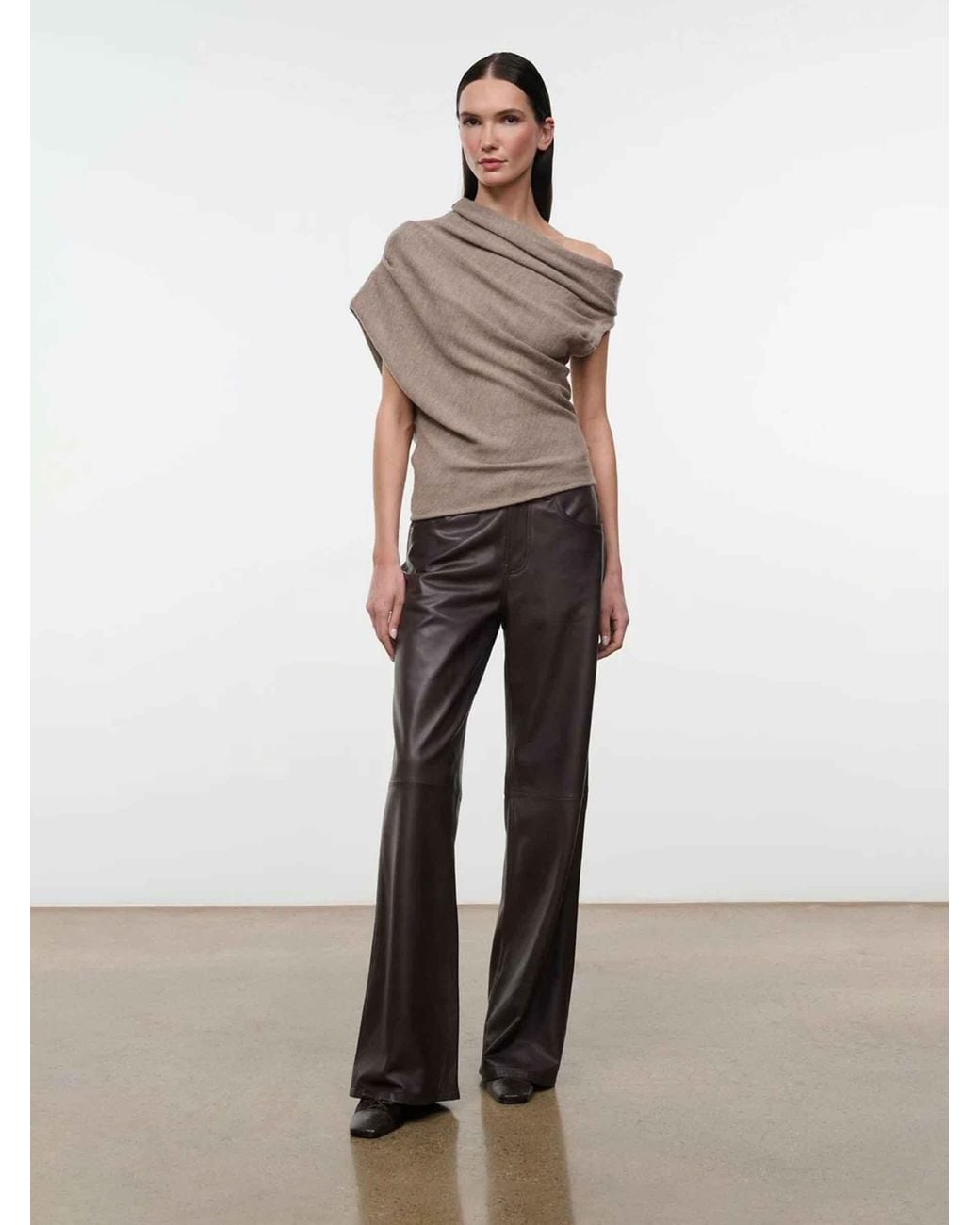 Staud Natural Mabel Asymmetrical Top