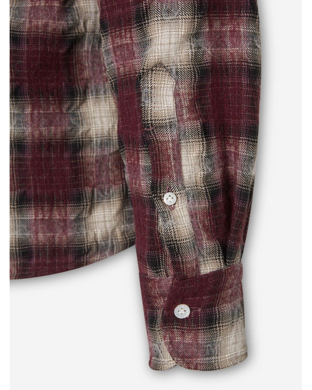 Vincenzo Di Ruggiero Brown Cotton Plaid Shirt for men