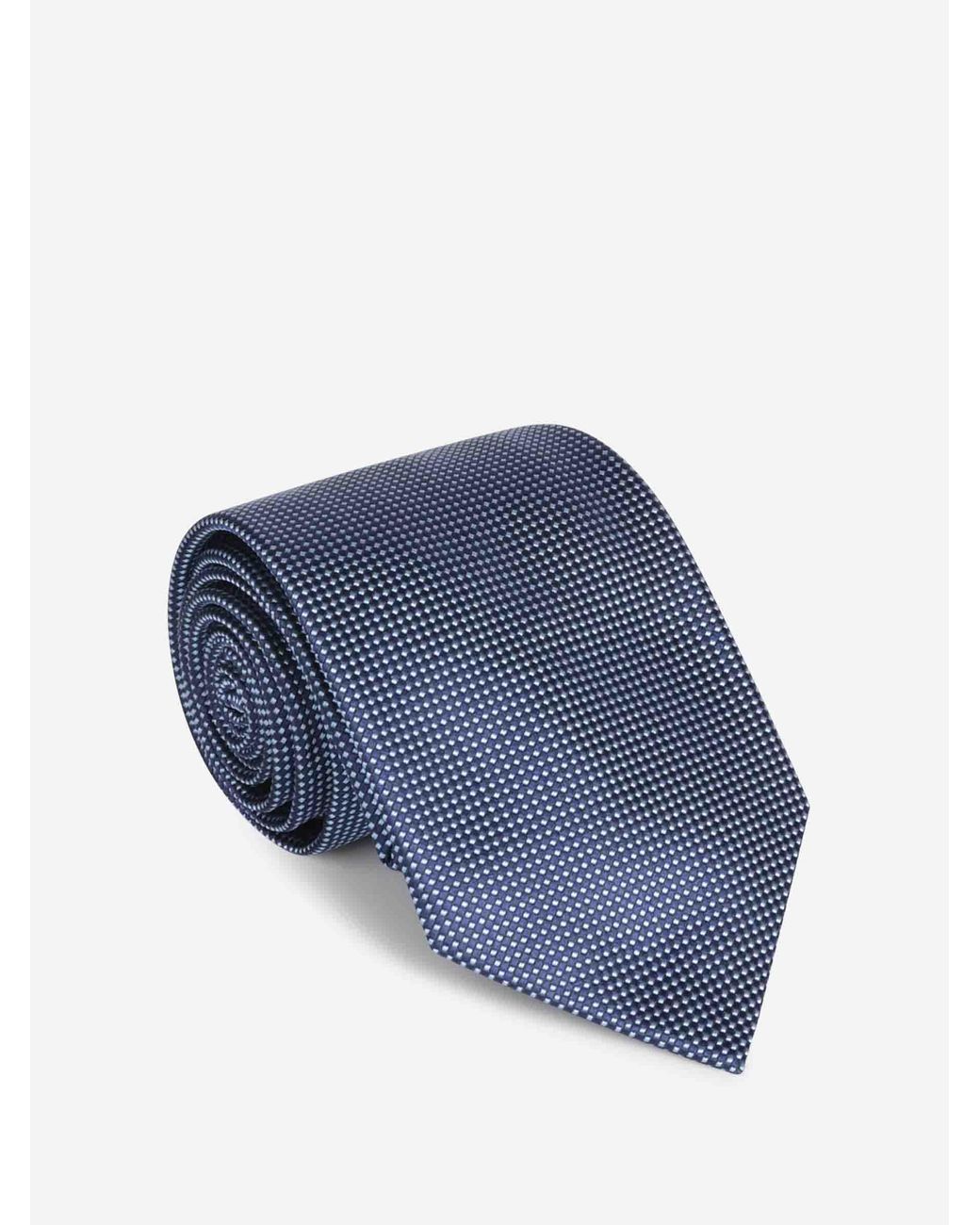 Corbata Texturizada Seda Petronius de hombre de color Blue