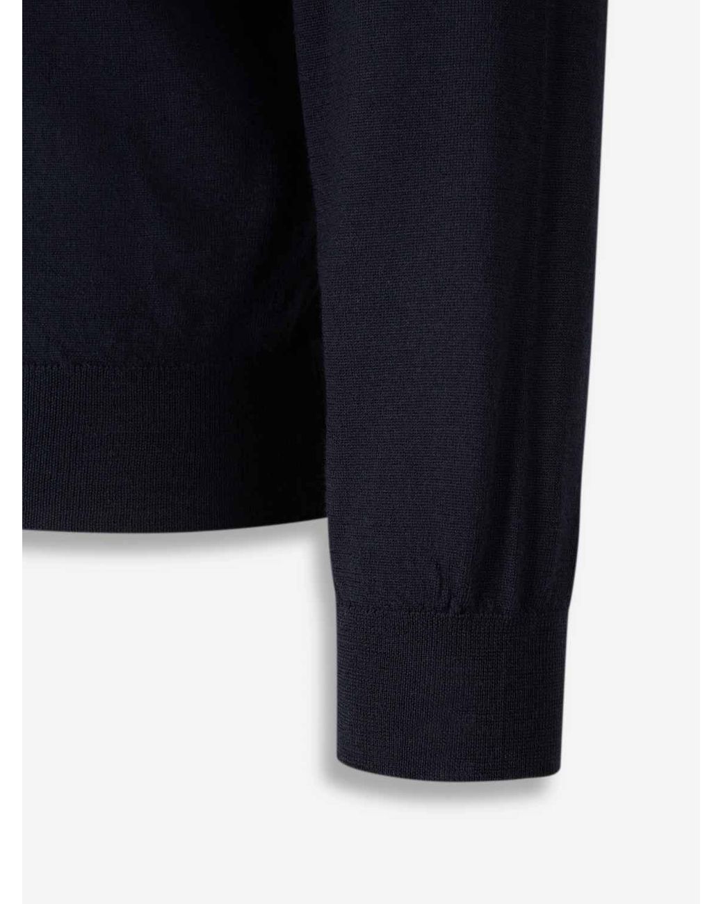 Santa Eulalia Blue Merino Wool Cardigan for men