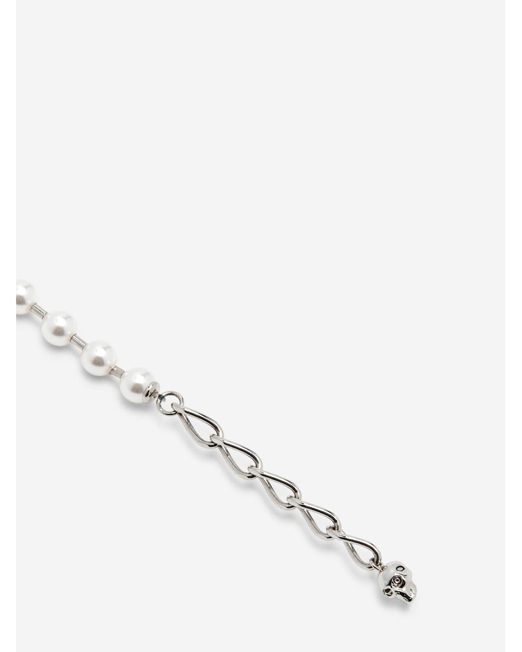 McQueen White Skull Necklace for men