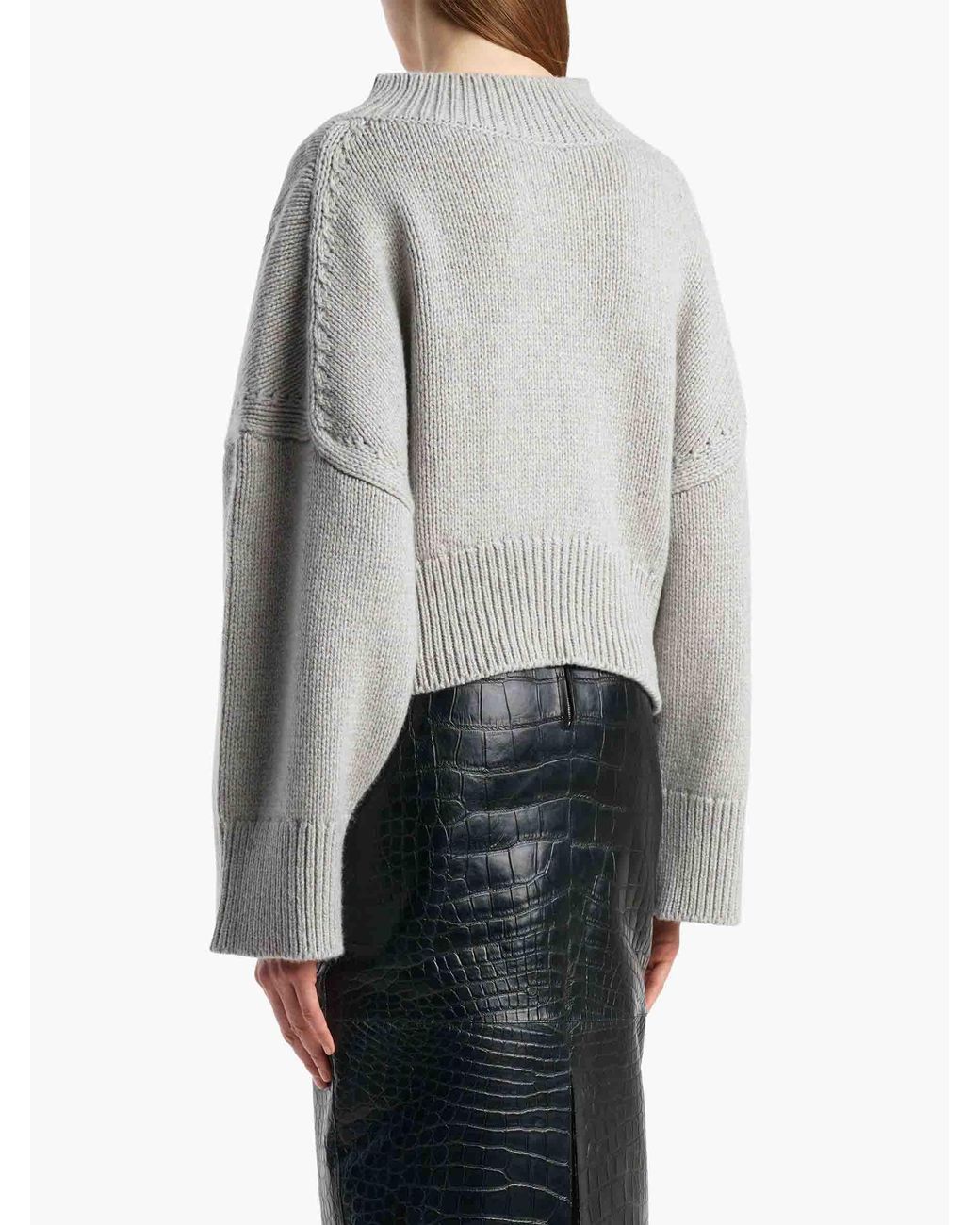Khaite White Phelps Cashmere Sweater