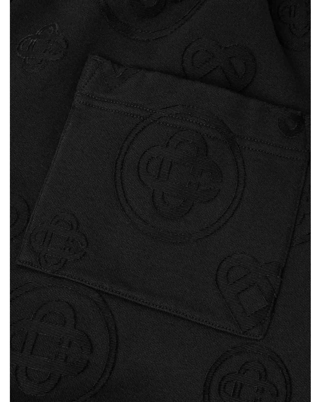Casablanca Black Monogram Track Pants for men