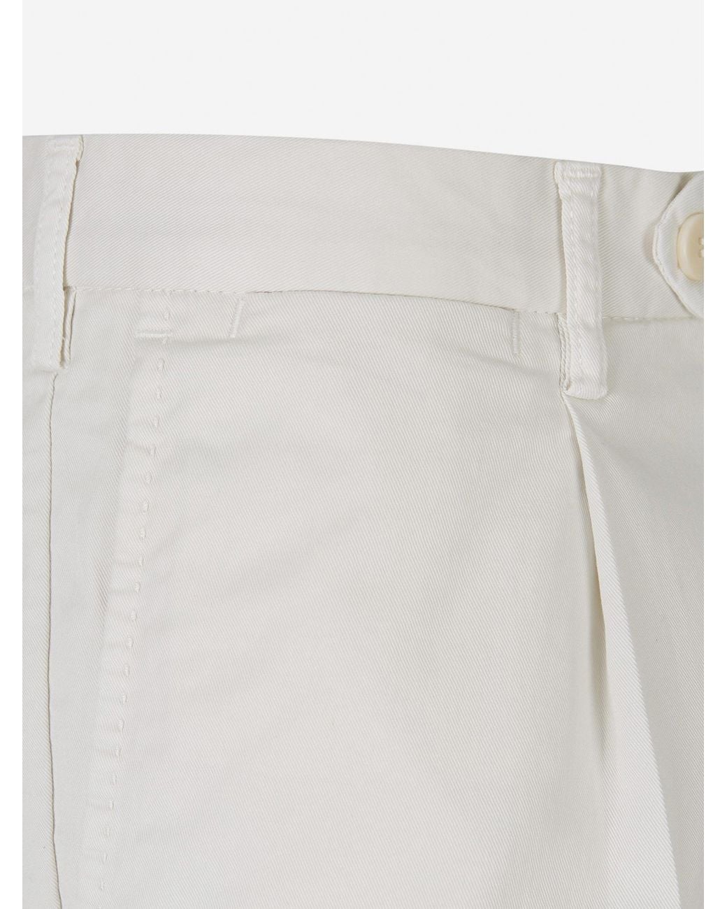 Santa Eulalia White Formal Cotton Trousers for men