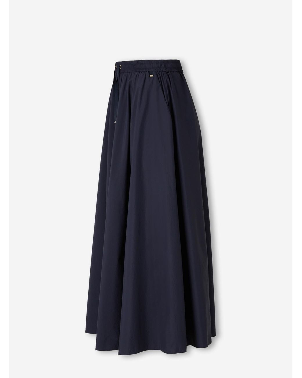 Herno Blue Stretch Midi Skirt