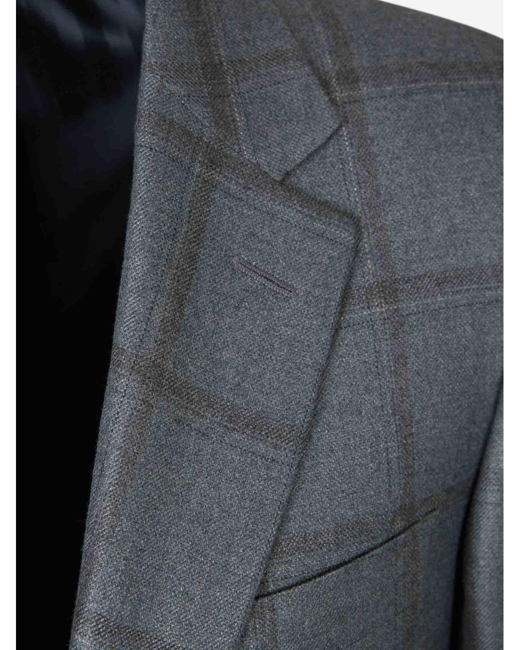Blazer Dritto di Canali in Gray da Uomo