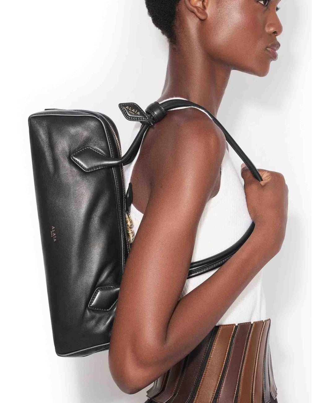 Alaïa Black Le Teckel Medium Bag