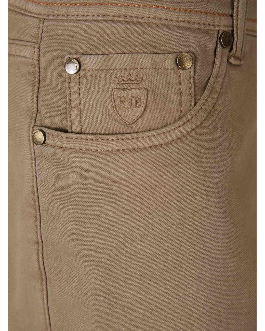 richard j. brown Natural Milano Straight Leg Trousers for men